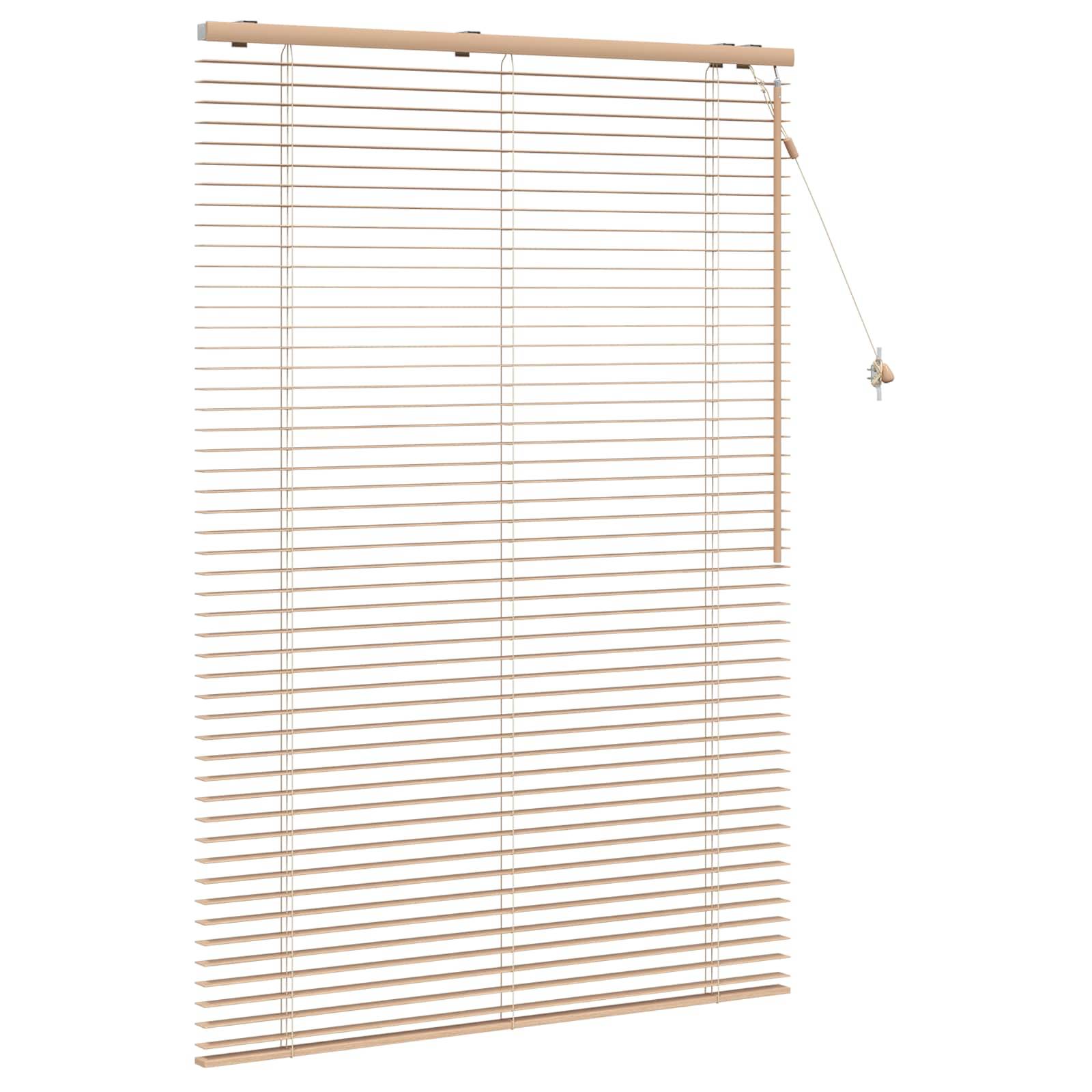 vidaXL Jalousie Eichenoptik 100 x 160 cm 35 mm Massives Paulownia-Holz