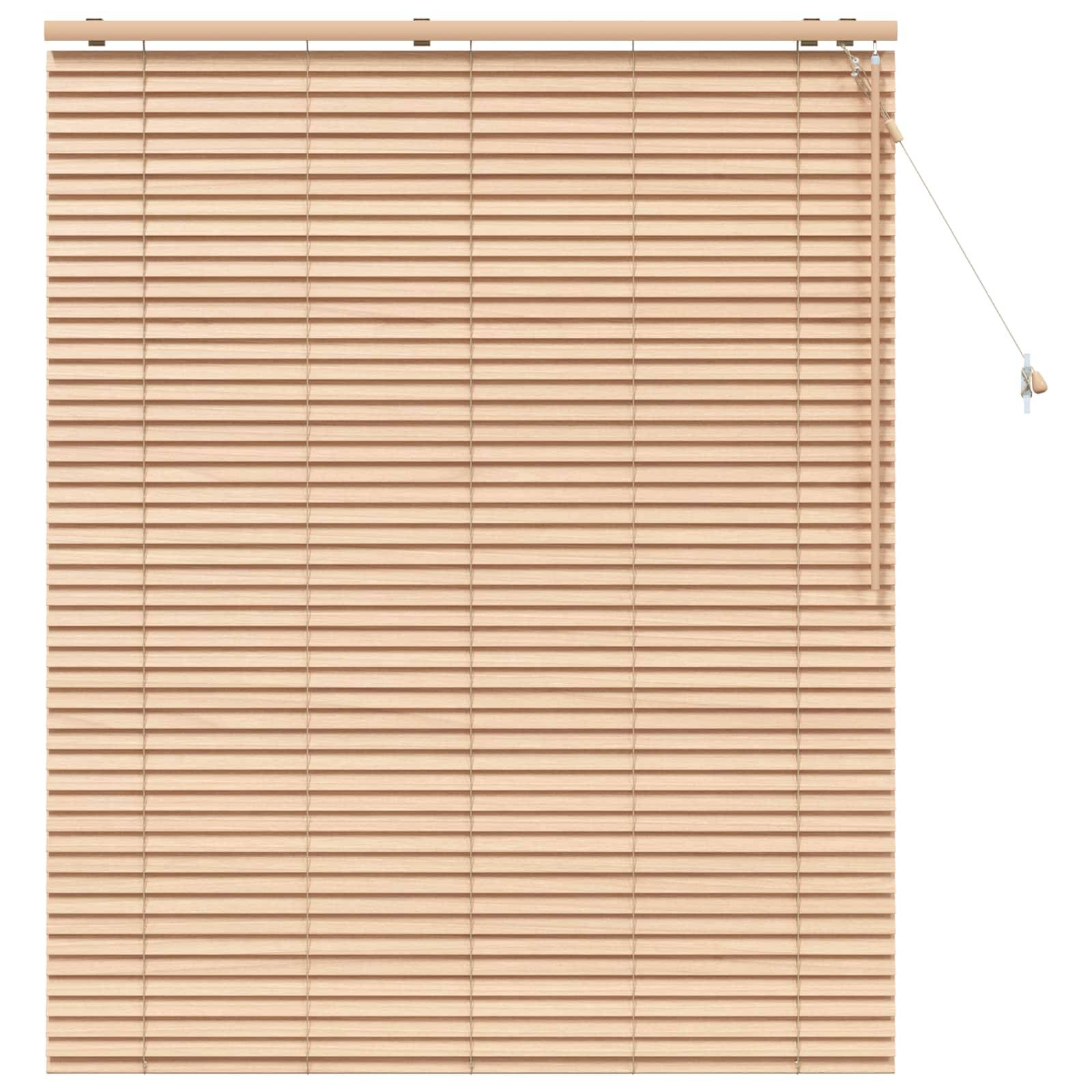 vidaXL Jalousie Eichenoptik 125 x 160 cm 35 mm Massives Paulownia-Holz