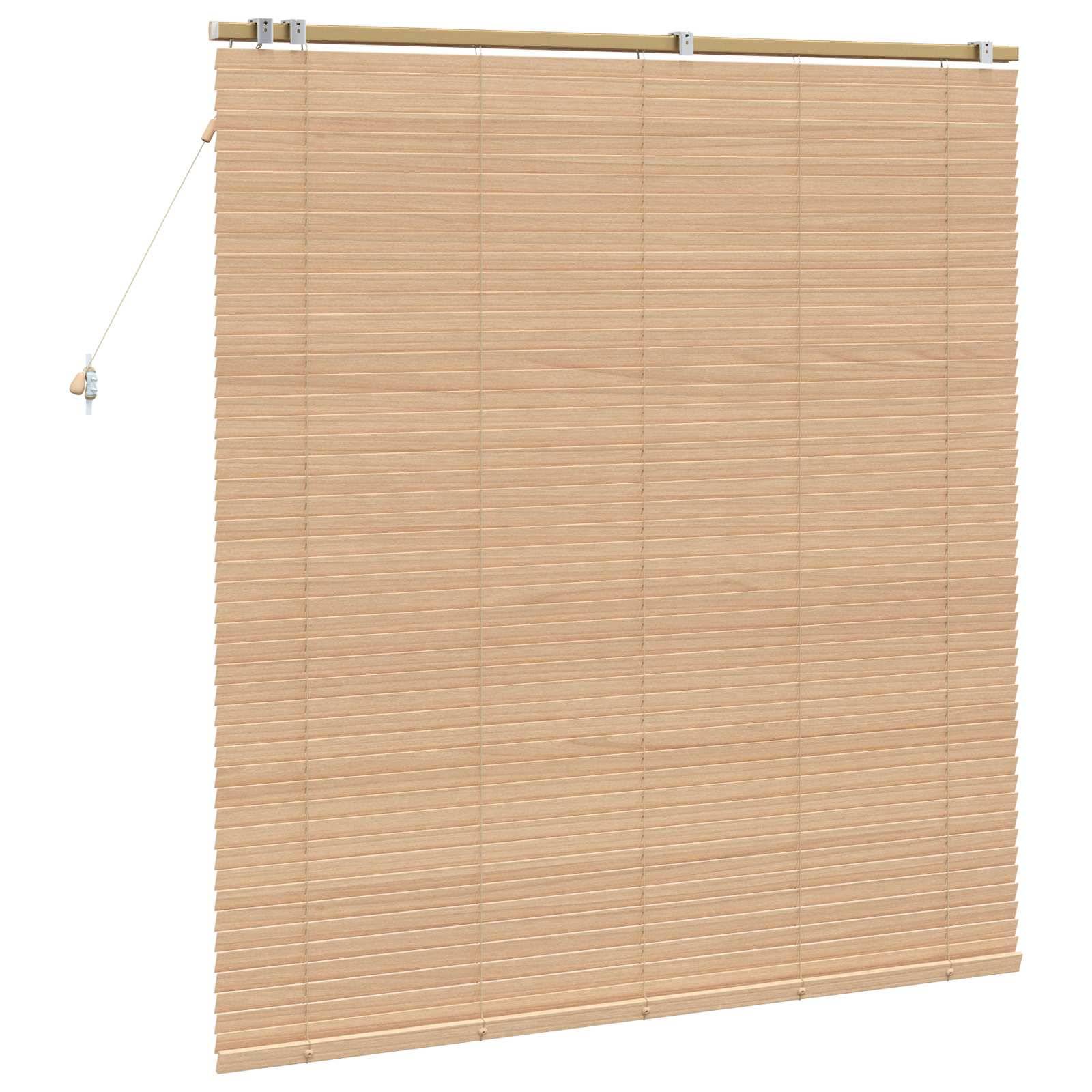 vidaXL Jalousie Eichenoptik 145 x 160 cm 35 mm Massives Paulownia-Holz