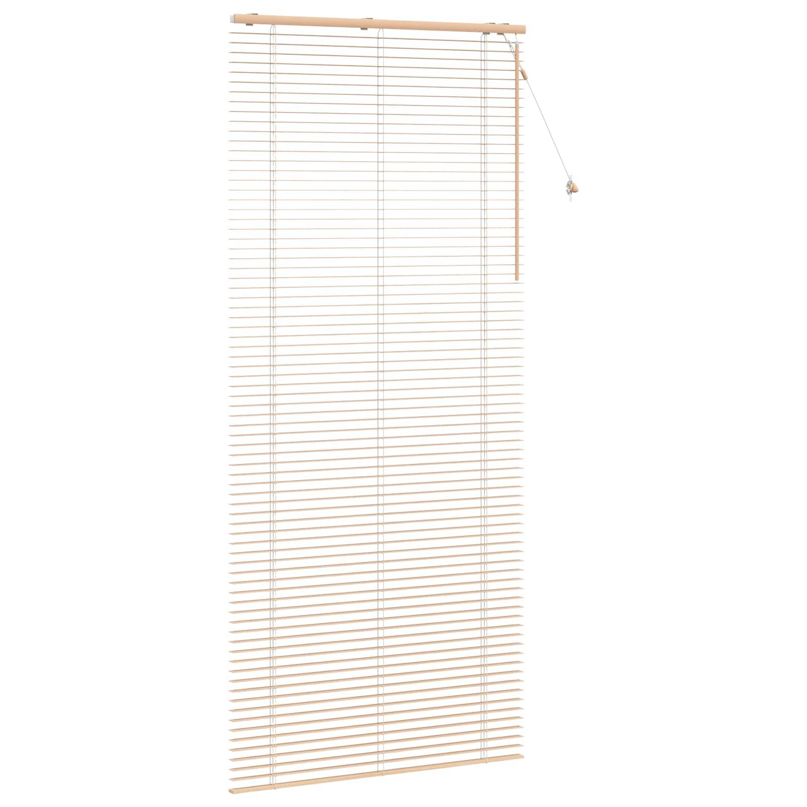 vidaXL Jalousie Eichenoptik 100 x 250 cm 35 mm Massives Paulownia-Holz