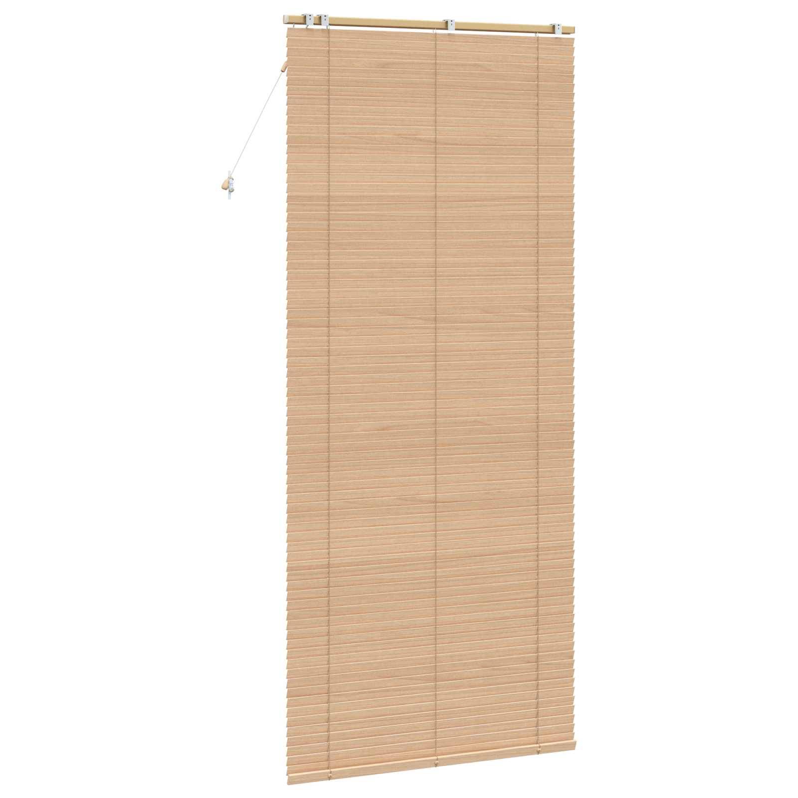 vidaXL Jalousie Eichenoptik 100 x 250 cm 35 mm Massives Paulownia-Holz