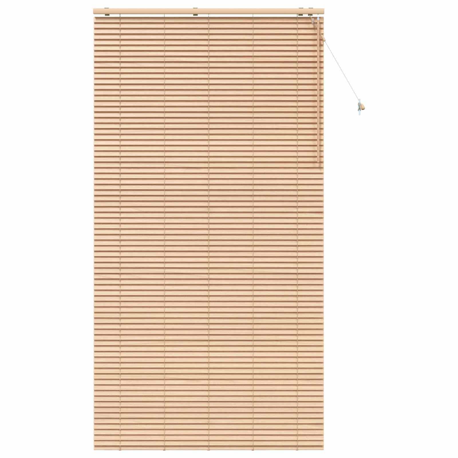 vidaXL Jalousie Eichenoptik 125 x 250 cm 35 mm Massives Paulownia-Holz