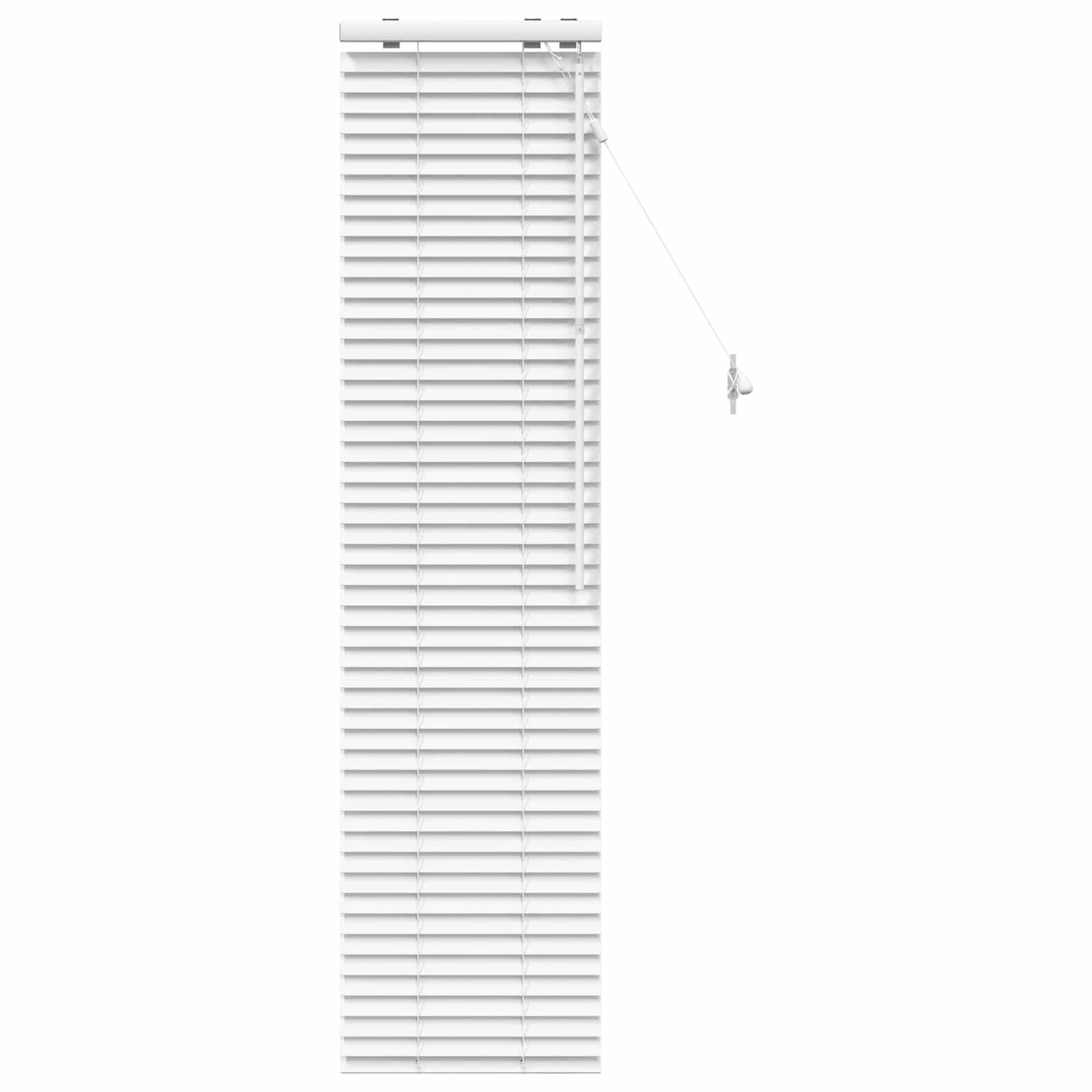 vidaXL Jalousie Weiß 45 x 160 cm 35 mm Massives Paulownia-Holz