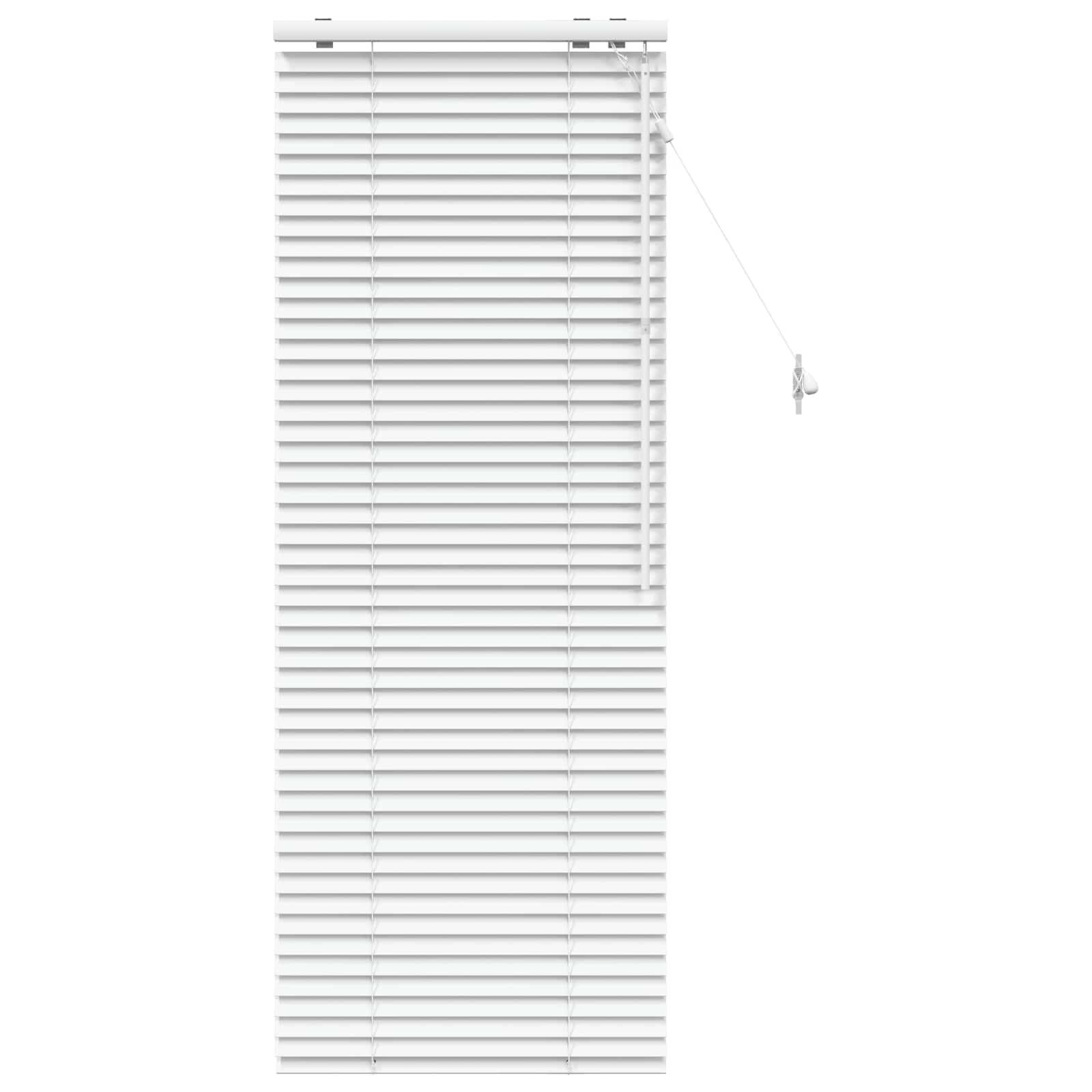 vidaXL Jalousie Weiß 55 x 160 cm 35 mm Massives Paulownia-Holz