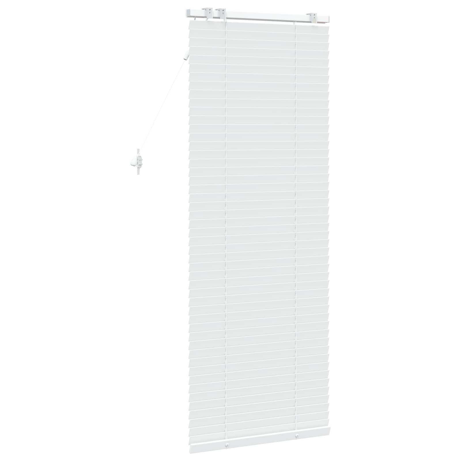 vidaXL Jalousie Weiß 55 x 160 cm 35 mm Massives Paulownia-Holz