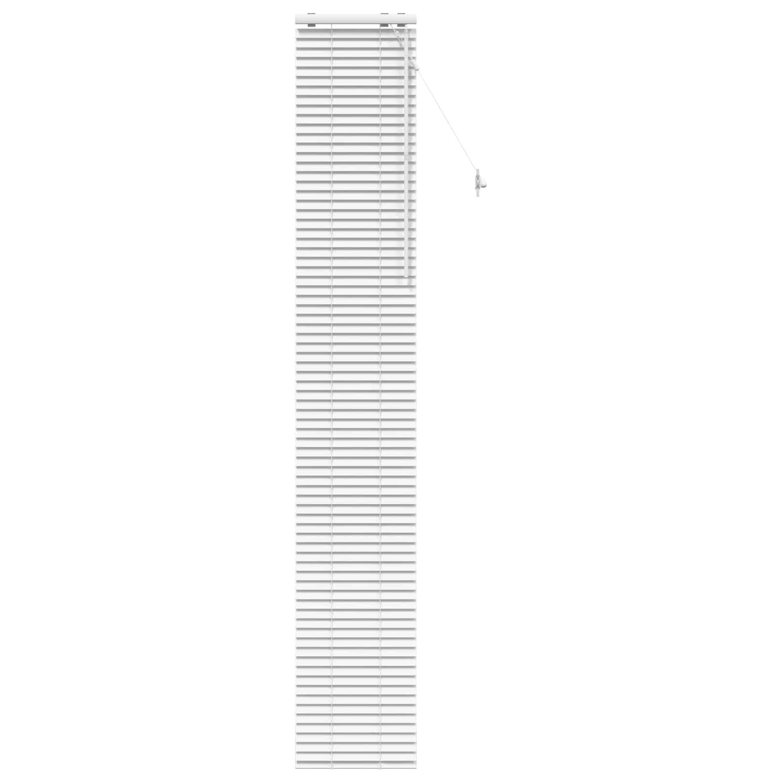 vidaXL Jalousie Weiß 45 x 250 cm 35 mm Massives Paulownia-Holz