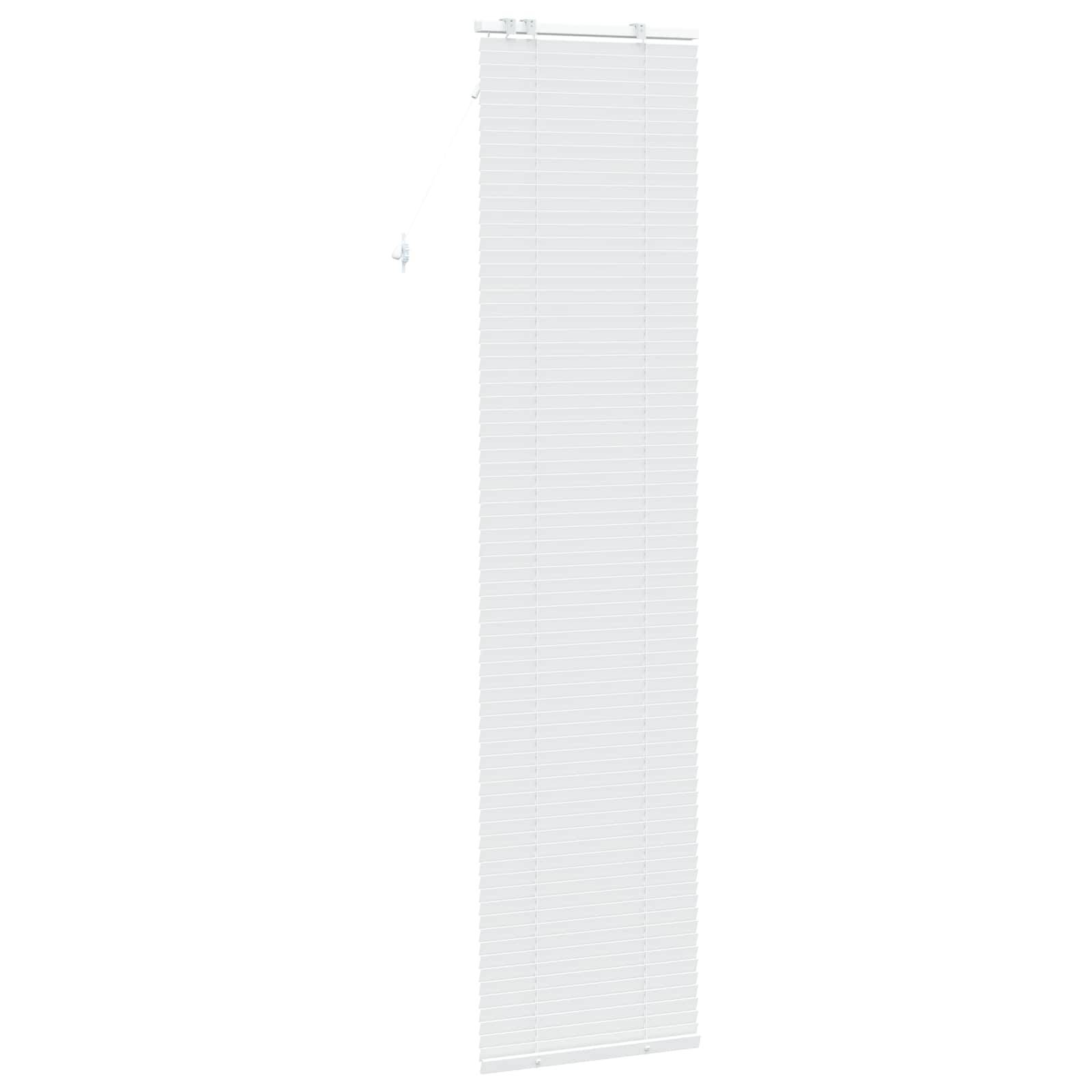vidaXL Jalousie Weiß 60 x 250 cm 35 mm Massives Paulownia-Holz