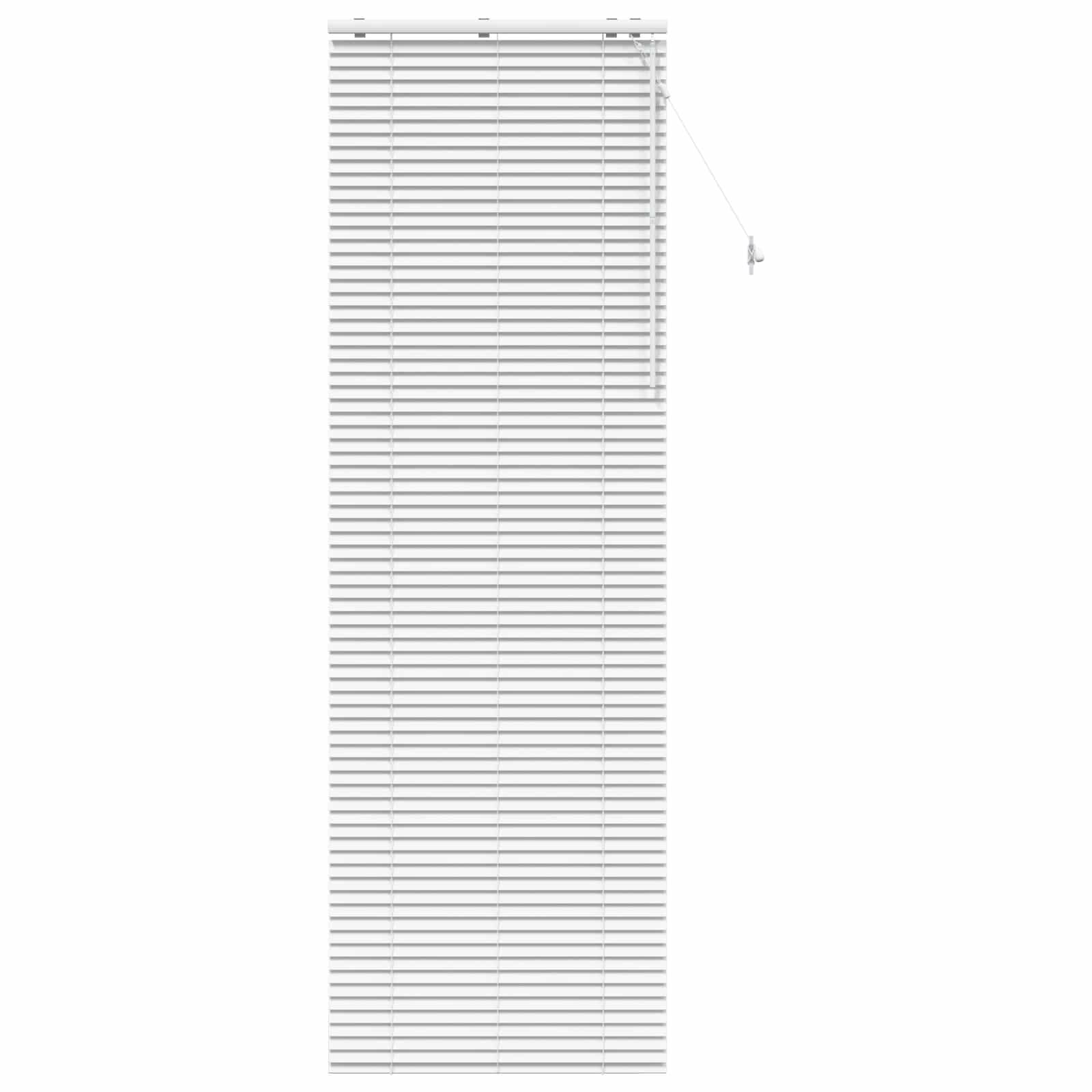 vidaXL Jalousie Weiß 70 x 250 cm 35 mm Massives Paulownia-Holz