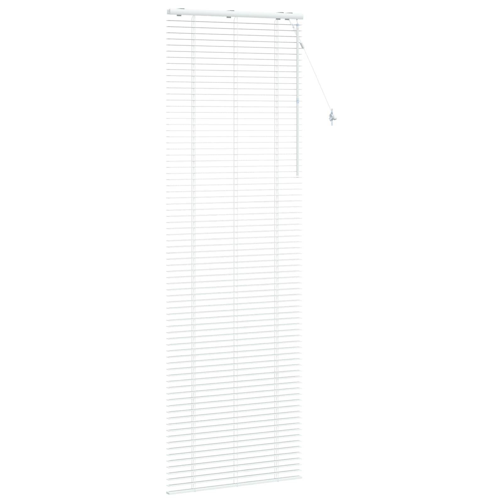 vidaXL Jalousie Weiß 70 x 250 cm 35 mm Massives Paulownia-Holz