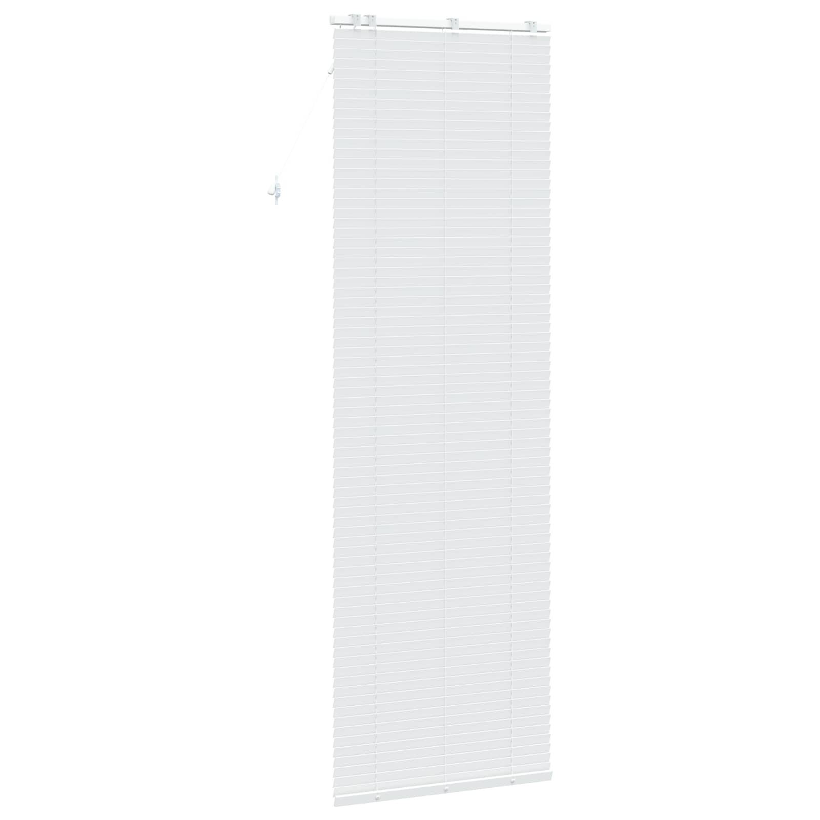 vidaXL Jalousie Weiß 70 x 250 cm 35 mm Massives Paulownia-Holz