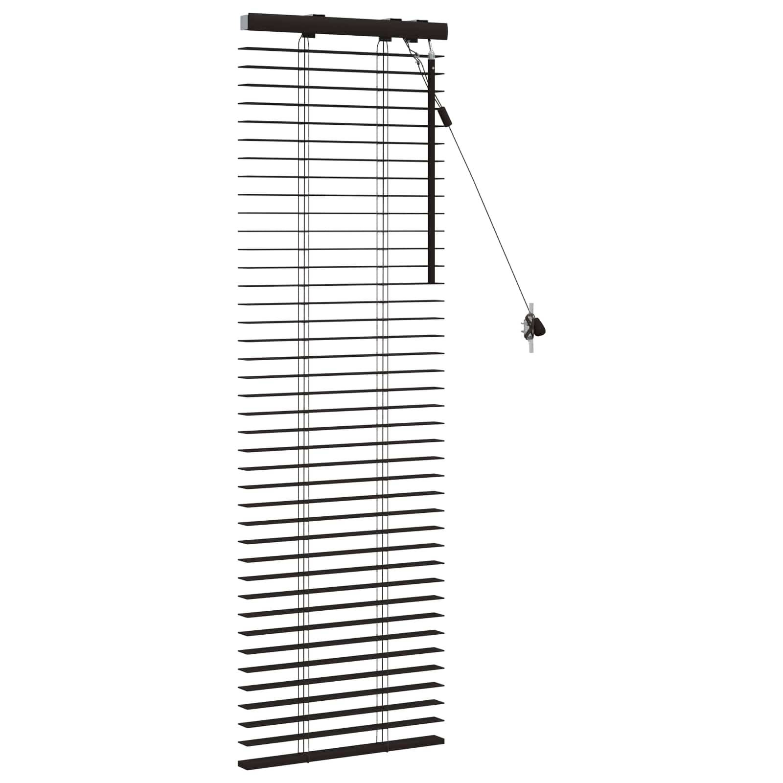 vidaXL Jalousie Dunkelbraun 40 x 130 cm 35 mm Massives Paulownia-Holz