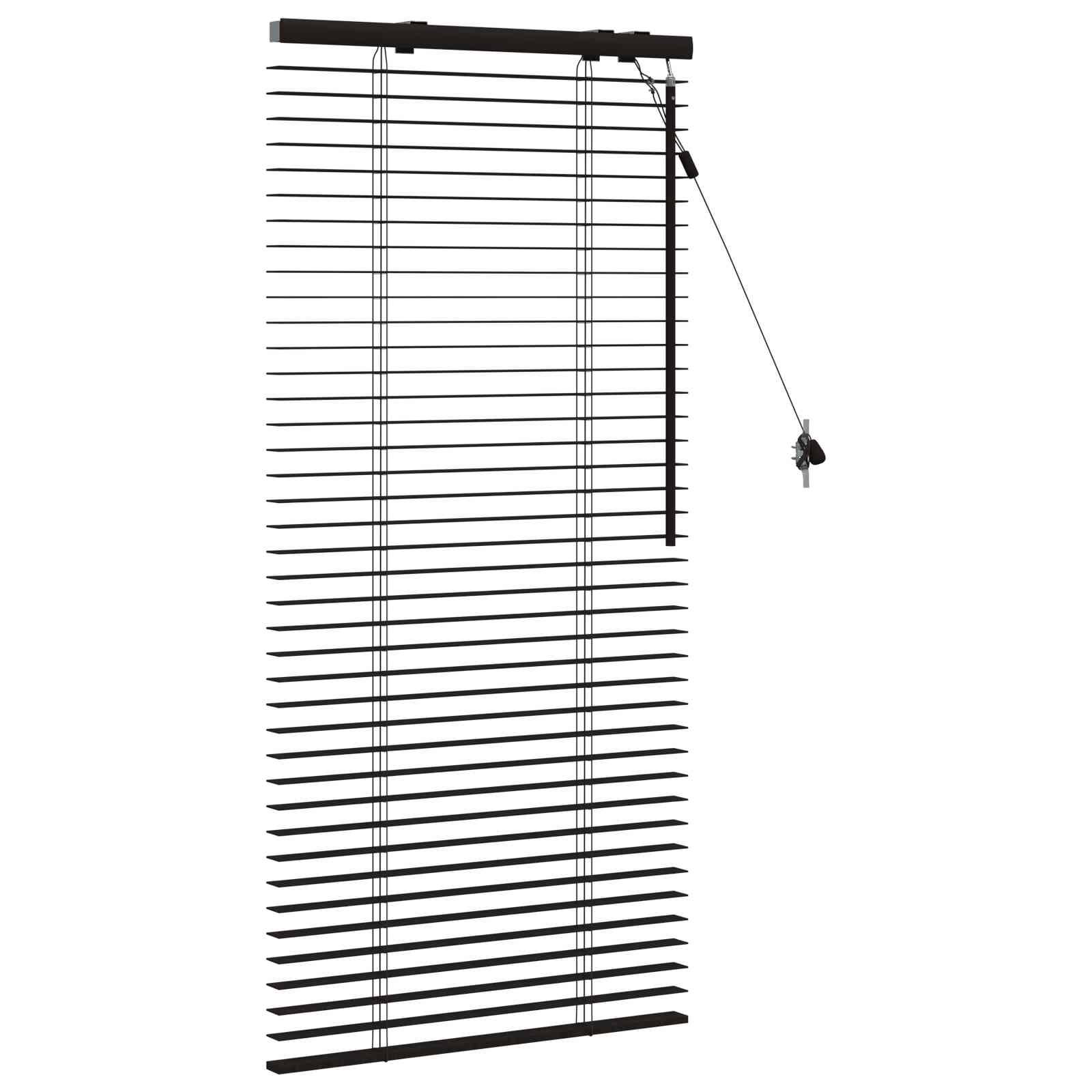 vidaXL Jalousie Dunkelbraun 55 x 130 cm 35 mm Massives Paulownia-Holz
