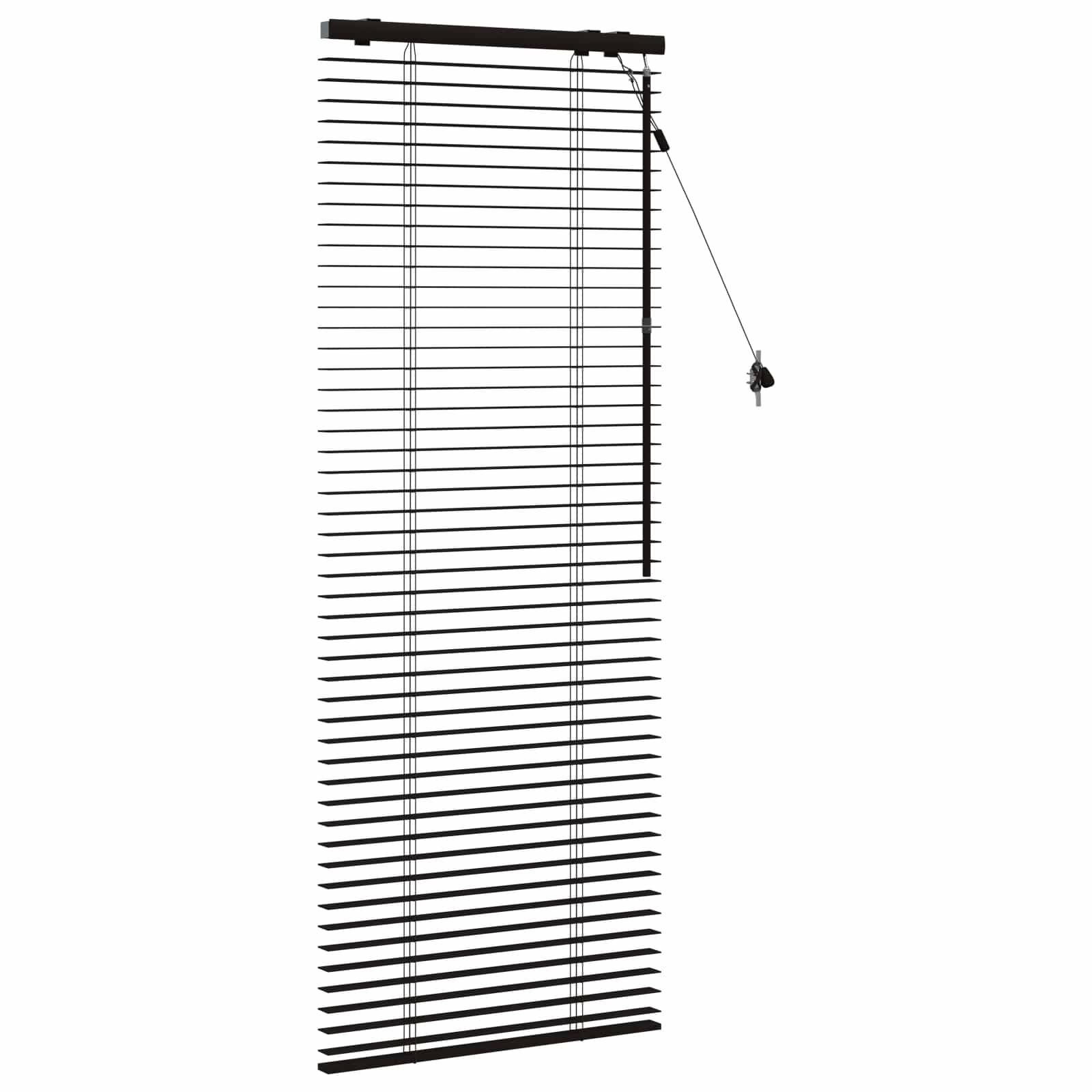 vidaXL Jalousie Dunkelbraun 55 x 160 cm 35 mm Massives Paulownia-Holz