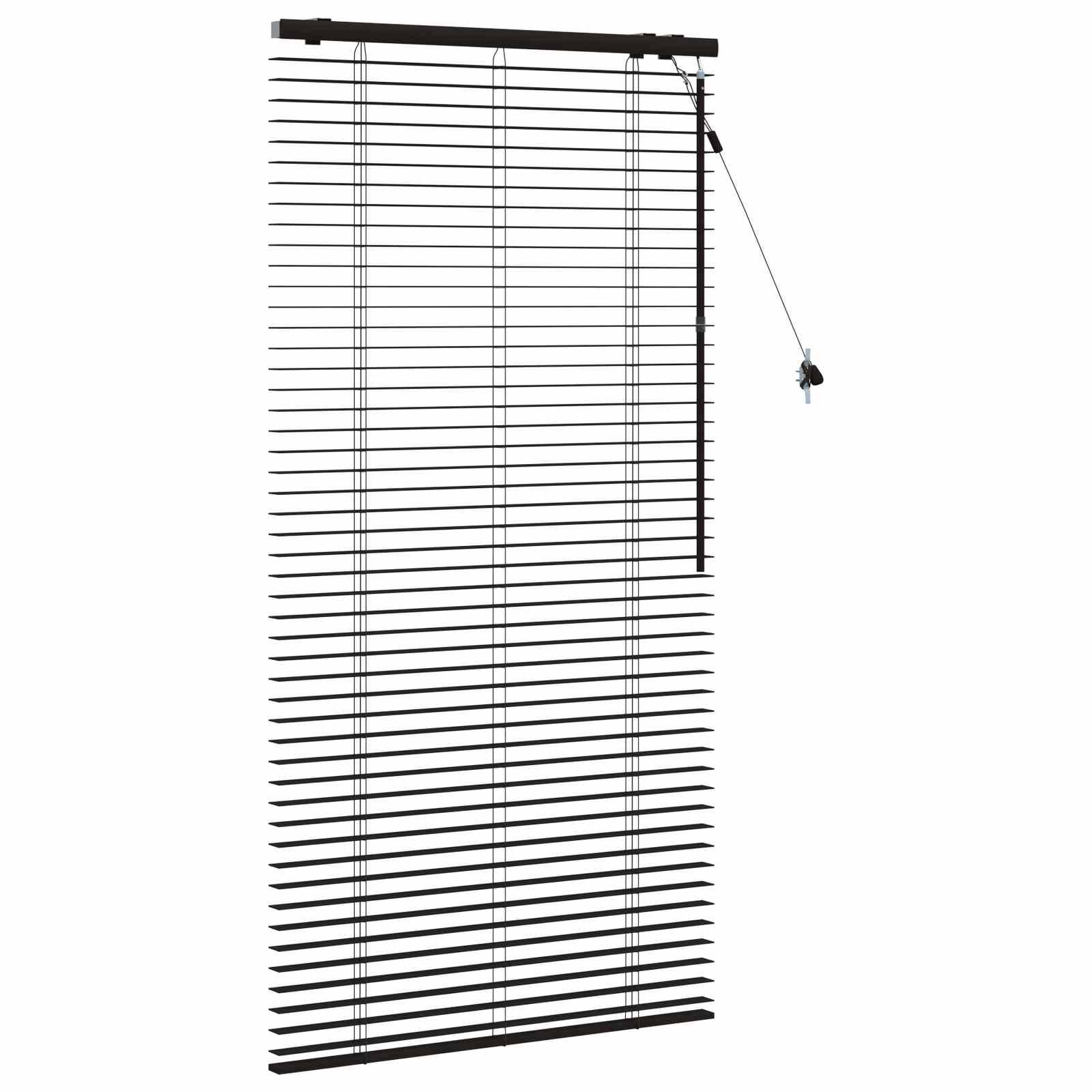 vidaXL Jalousie Dunkelbraun 70 x 160 cm 35 mm Massives Paulownia-Holz