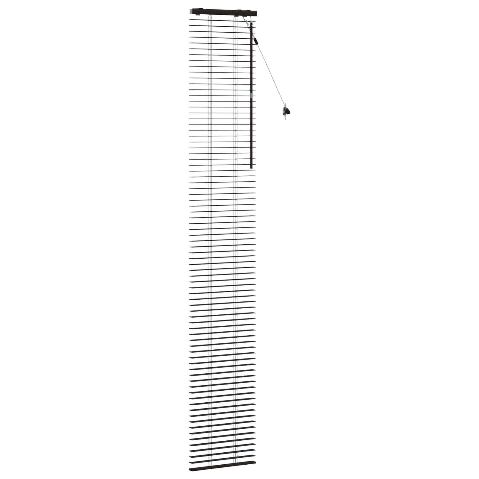 vidaXL Jalousie Dunkelbraun 40 x 250 cm 35 mm Massives Paulownia-Holz