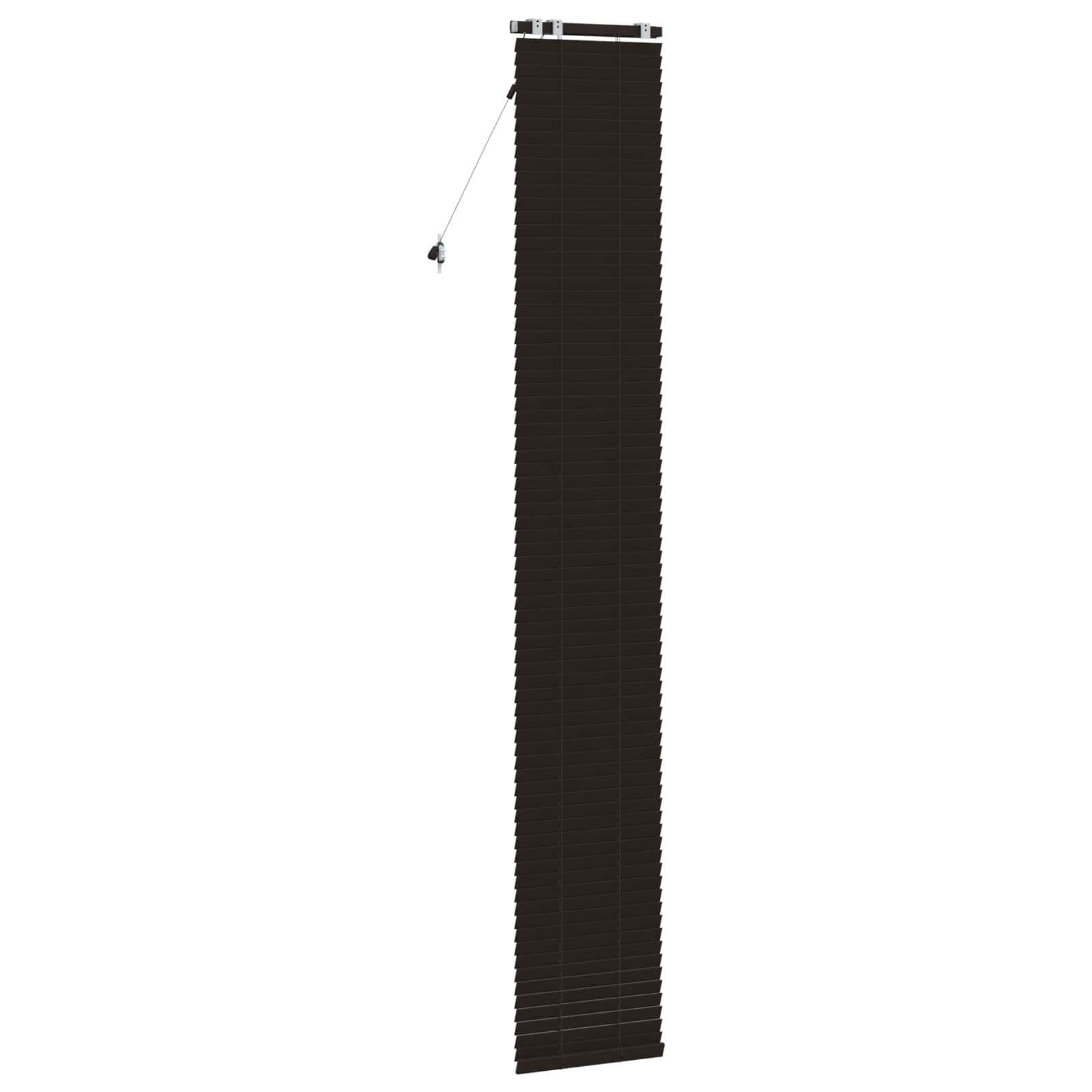 vidaXL Jalousie Dunkelbraun 40 x 250 cm 35 mm Massives Paulownia-Holz