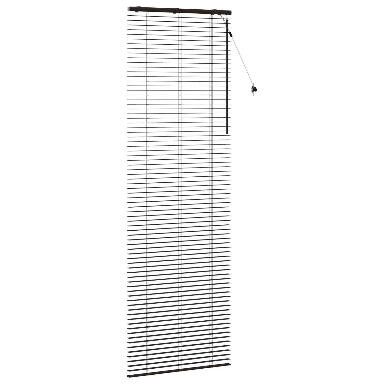vidaXL Jalousie Dunkelbraun 85 x 250 cm 35 mm Massives Paulownia-Holz