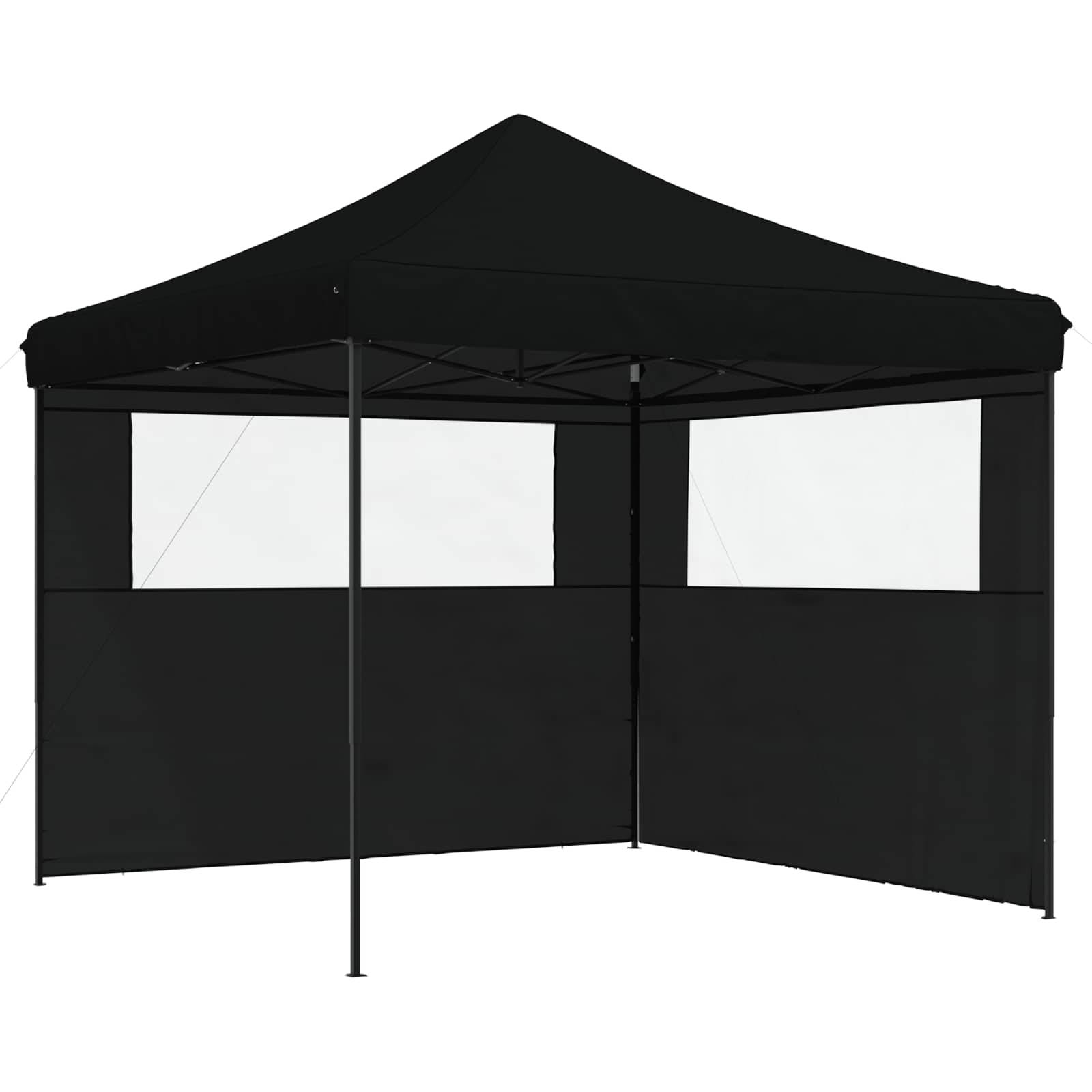 vidaXL Party-Zelt Schwarz 292 x 292 x 315 cm Oxford-Stoff