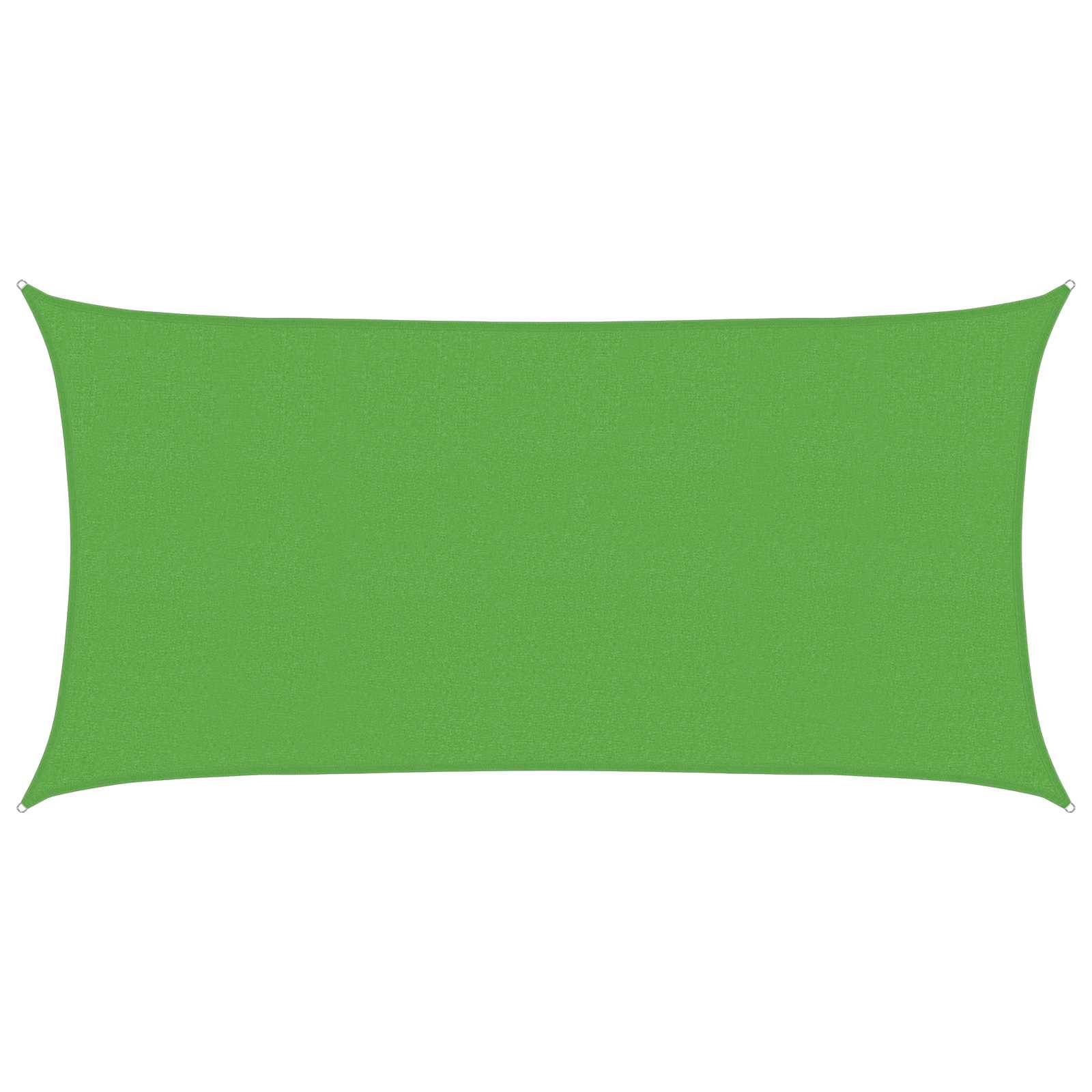 vidaXL Sonnensegel Hellgrün 2 x 6 m HDPE