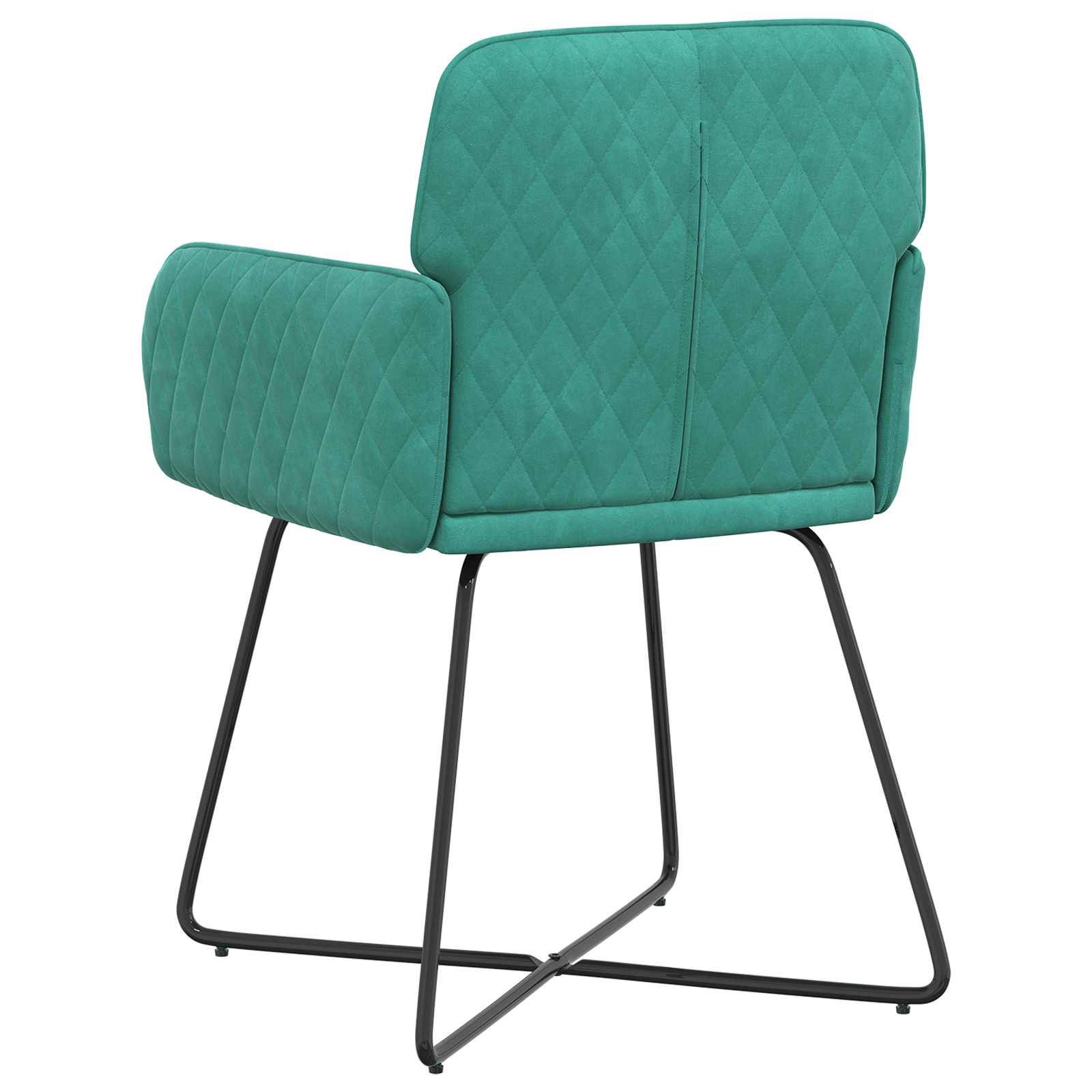 vidaXL Esszimmerstühle 2 pcs Samt (V) Türkis 59 x 56,5 x 86 cm