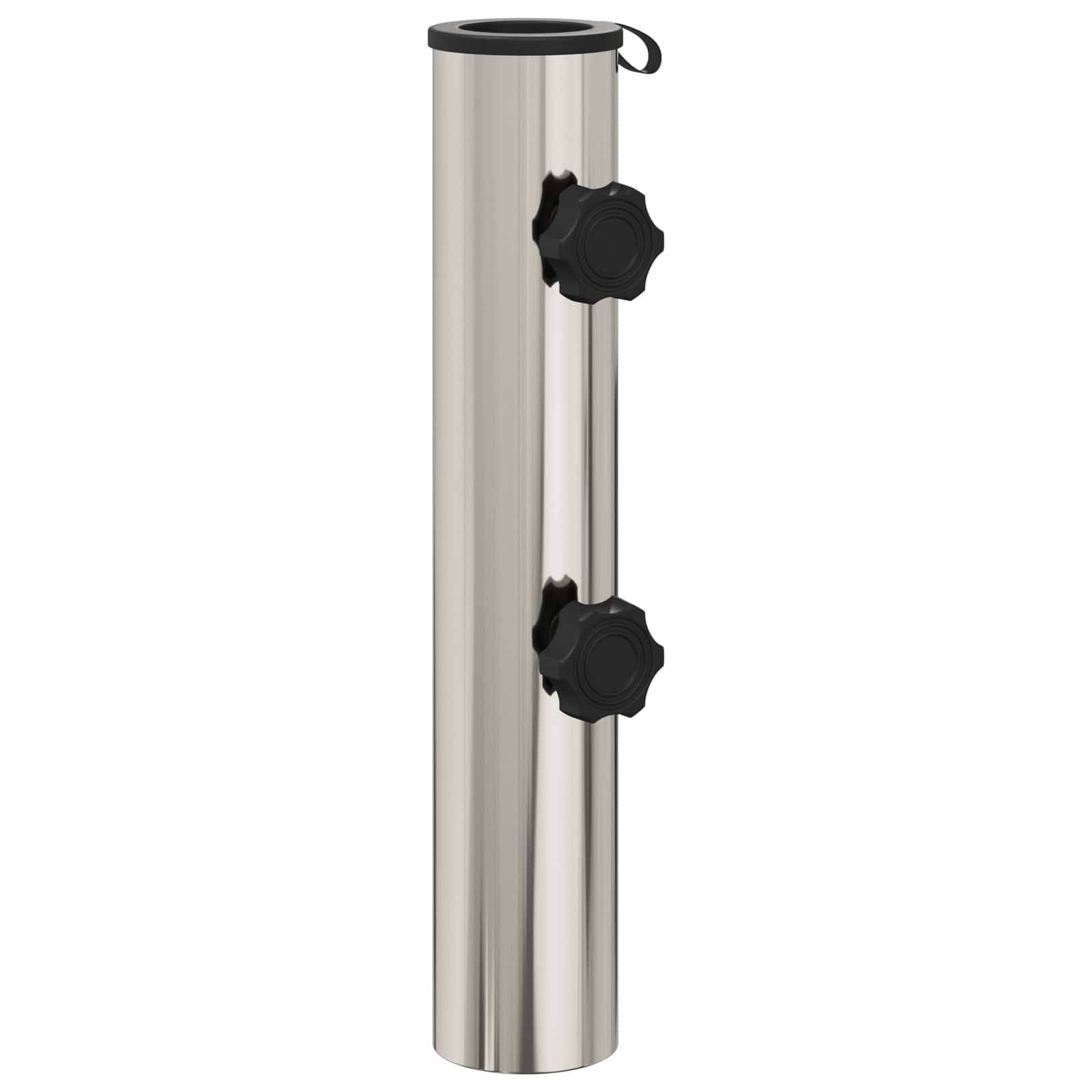 vidaXL Parasol Fußrohr 0.63 kg Natürlicher Edelstahl Edelstahl