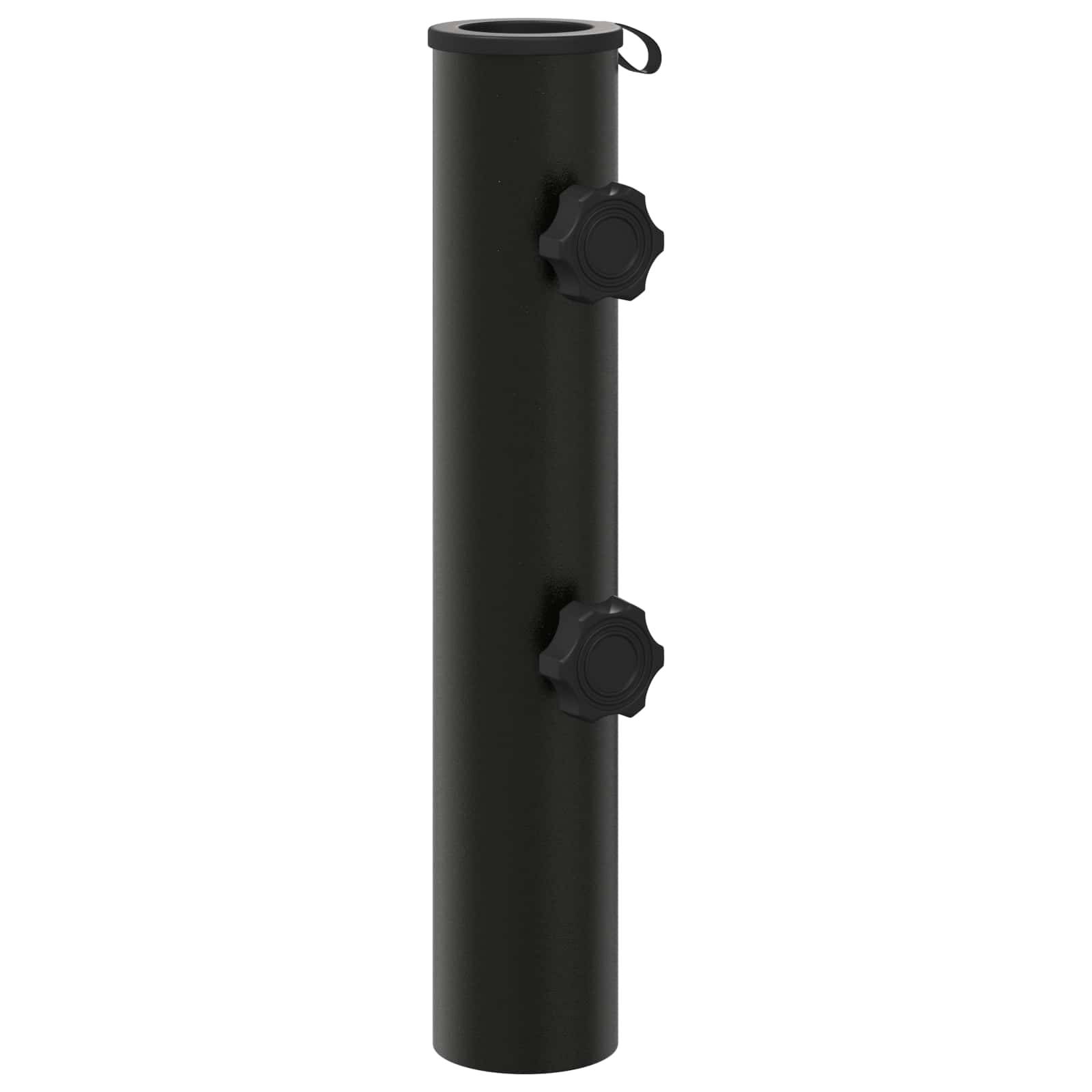 vidaXL Parasol Fußrohr 0.6 kg Schwarz Eisen for 40-50 mm Pole