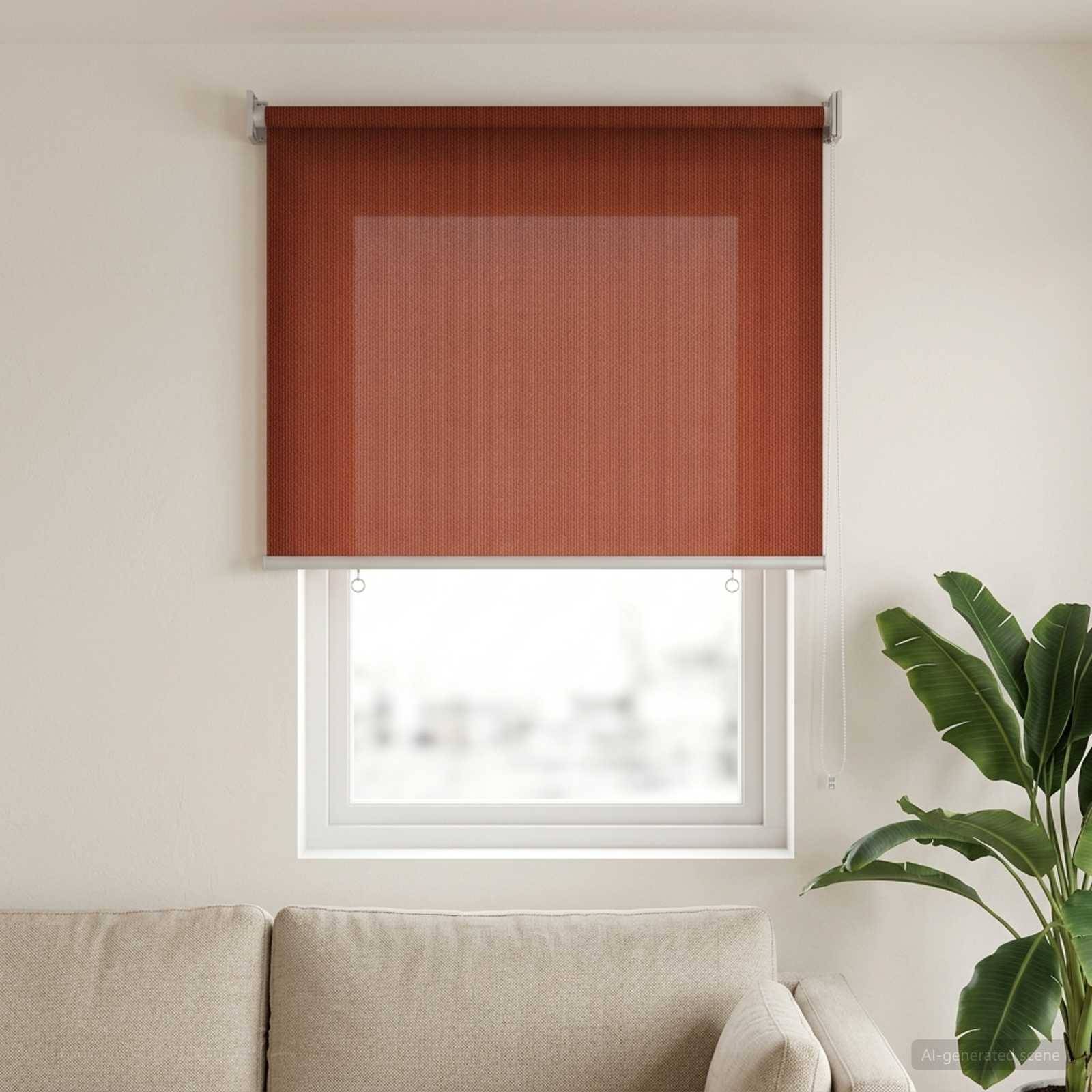 vidaXL Außenrollo 90% UV-Block Terrakotta 60 x 140 cm HDPE