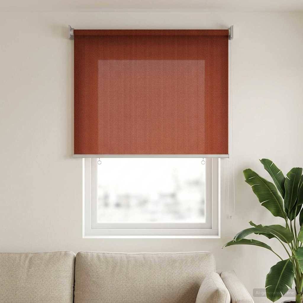 vidaXL Außenrollo 90% UV-Block Terrakotta 80 x 140 cm HDPE