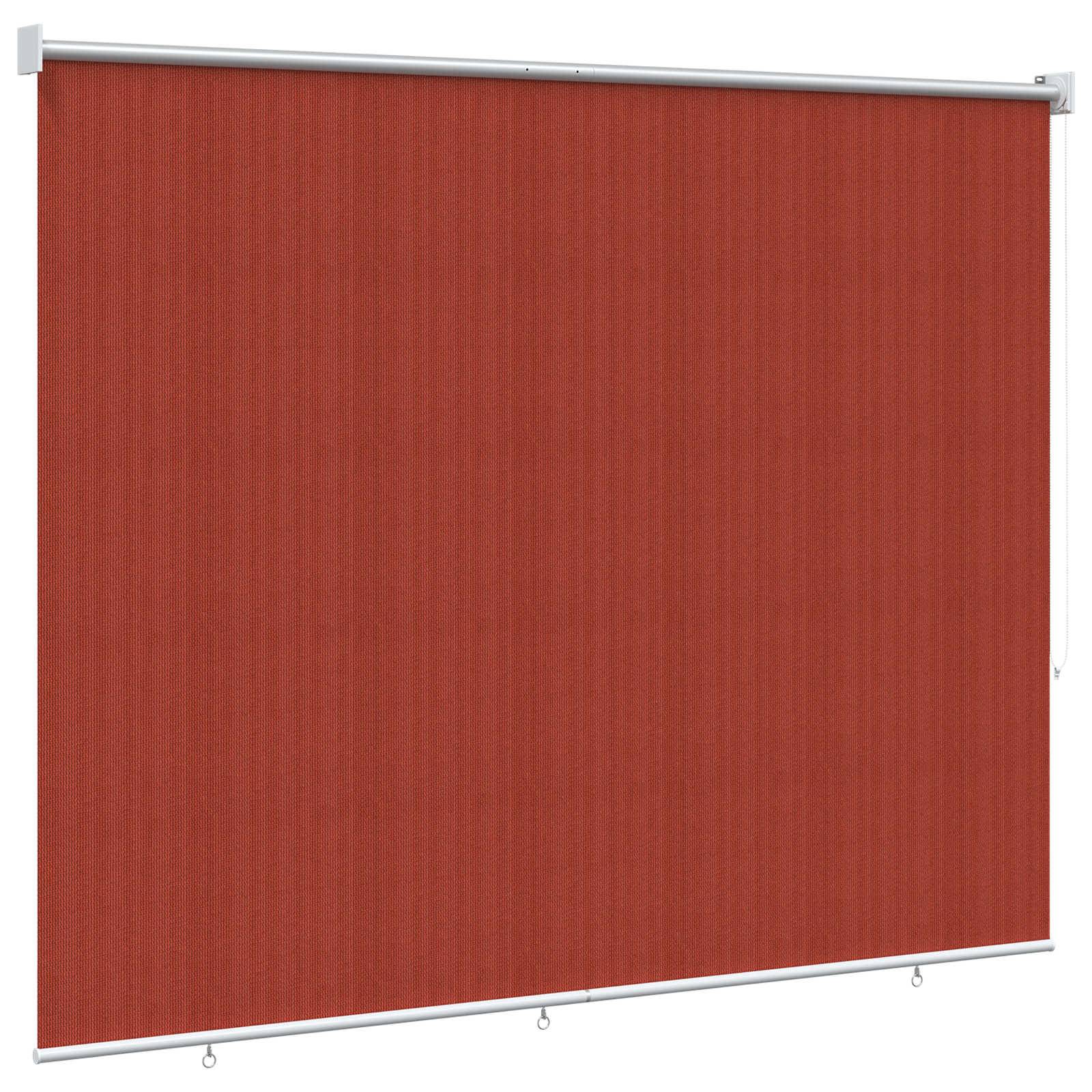 vidaXL Außenrollo 90% UV-Block Terrakotta 140 x 230 cm HDPE