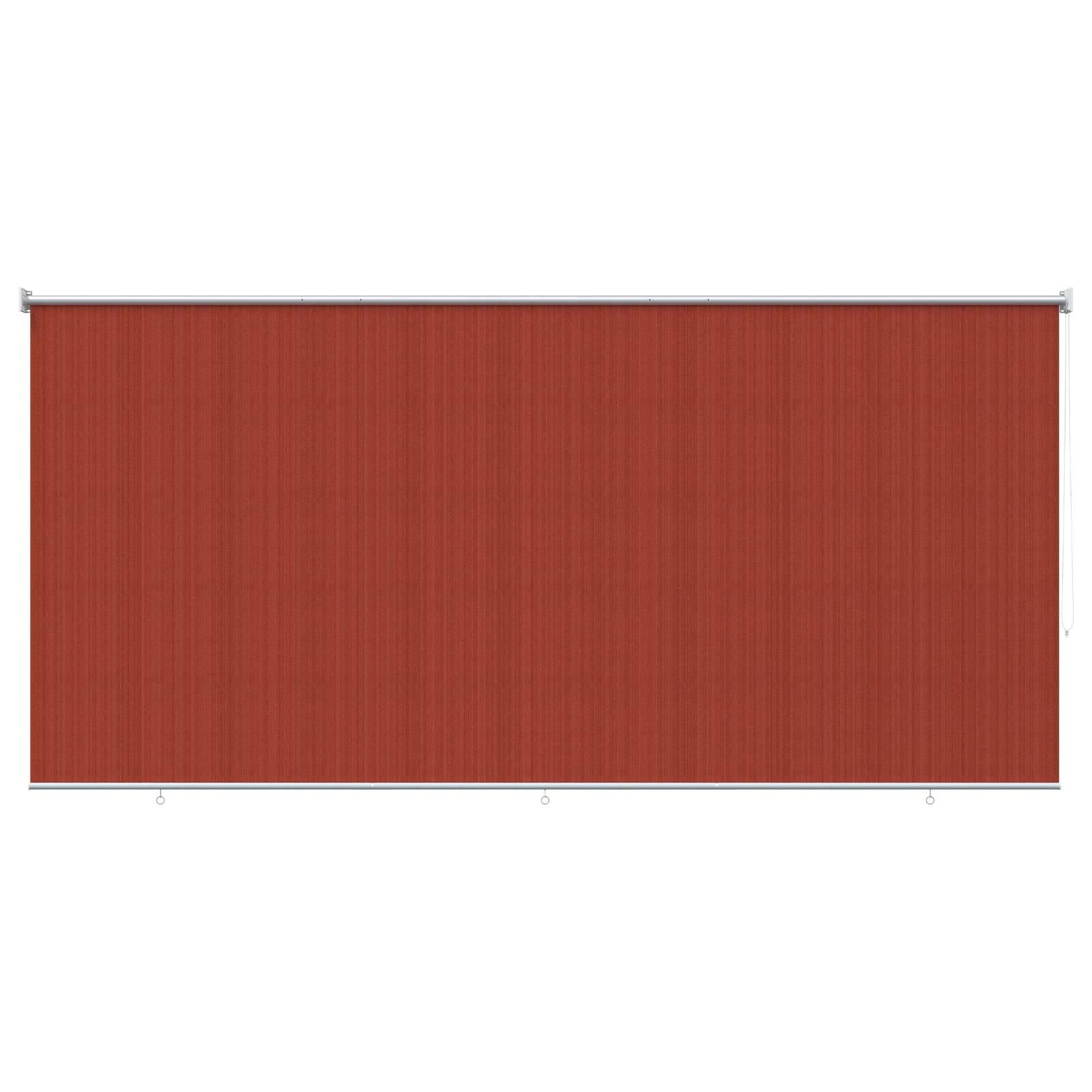 vidaXL Außenrollo 90% UV-Block Terrakotta 240 x 140 cm HDPE