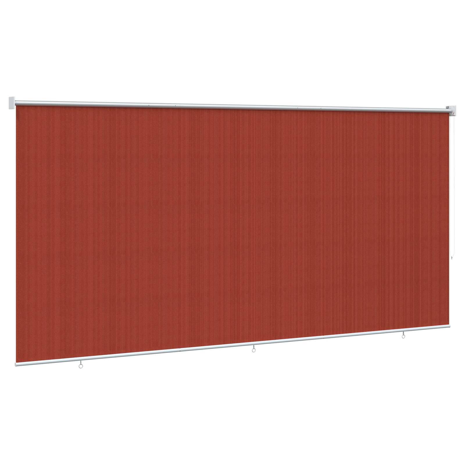 vidaXL Außenrollo 90% UV-Block Terrakotta 240 x 140 cm HDPE
