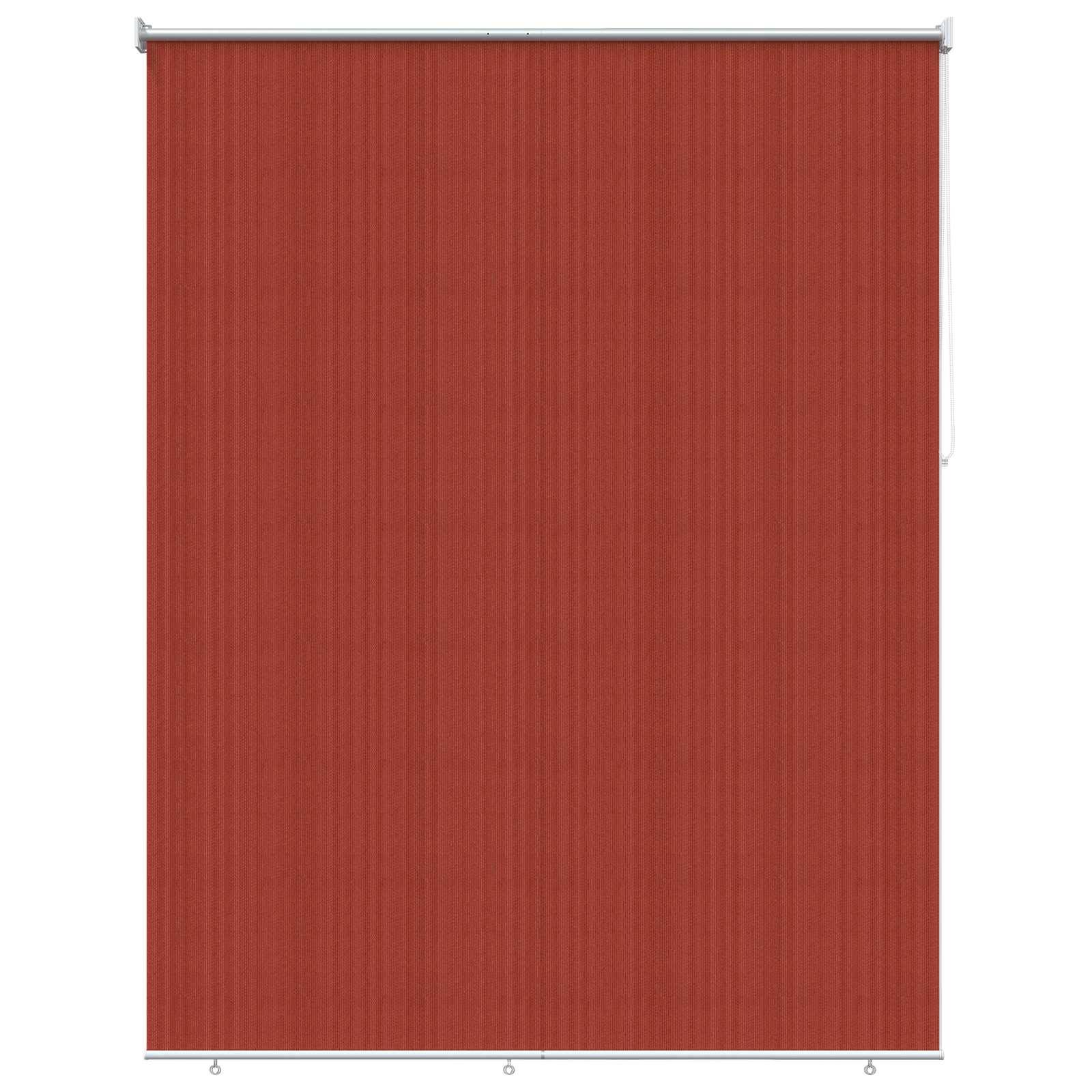vidaXL Außenrollo 90% UV-Block Terrakotta 180 x 230 cm HDPE