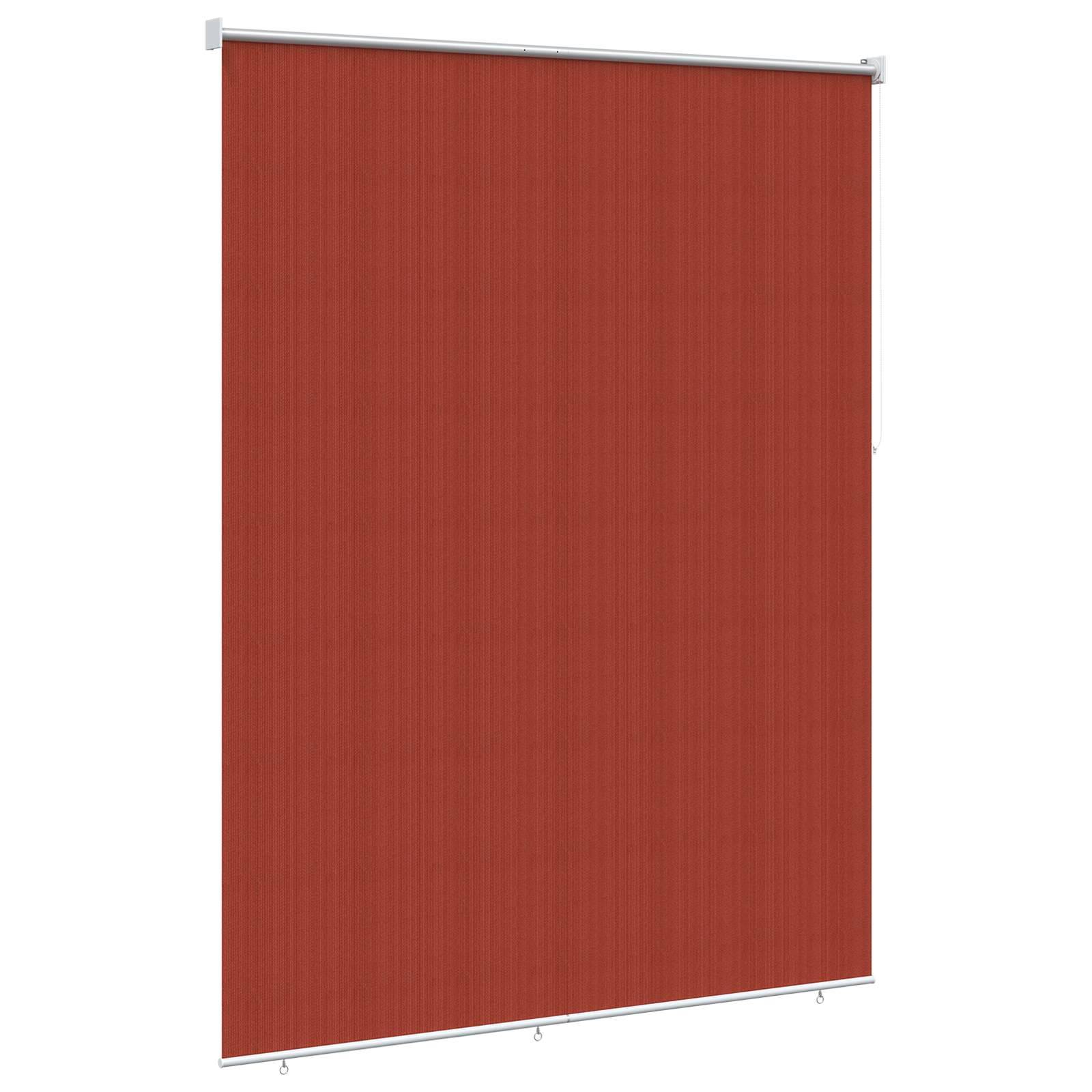 vidaXL Außenrollo 90% UV-Block Terrakotta 180 x 230 cm HDPE