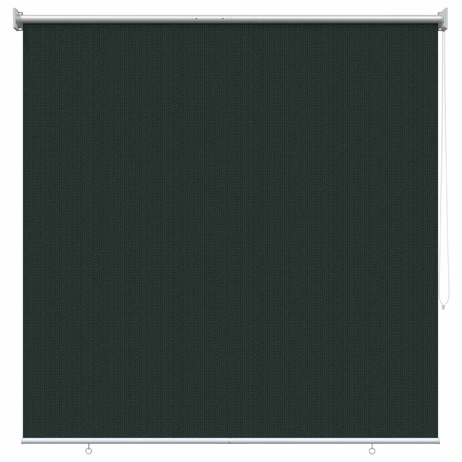 vidaXL Außenrollo 90% UV-Block Dunkelgrün 160 x 140 cm HDPE