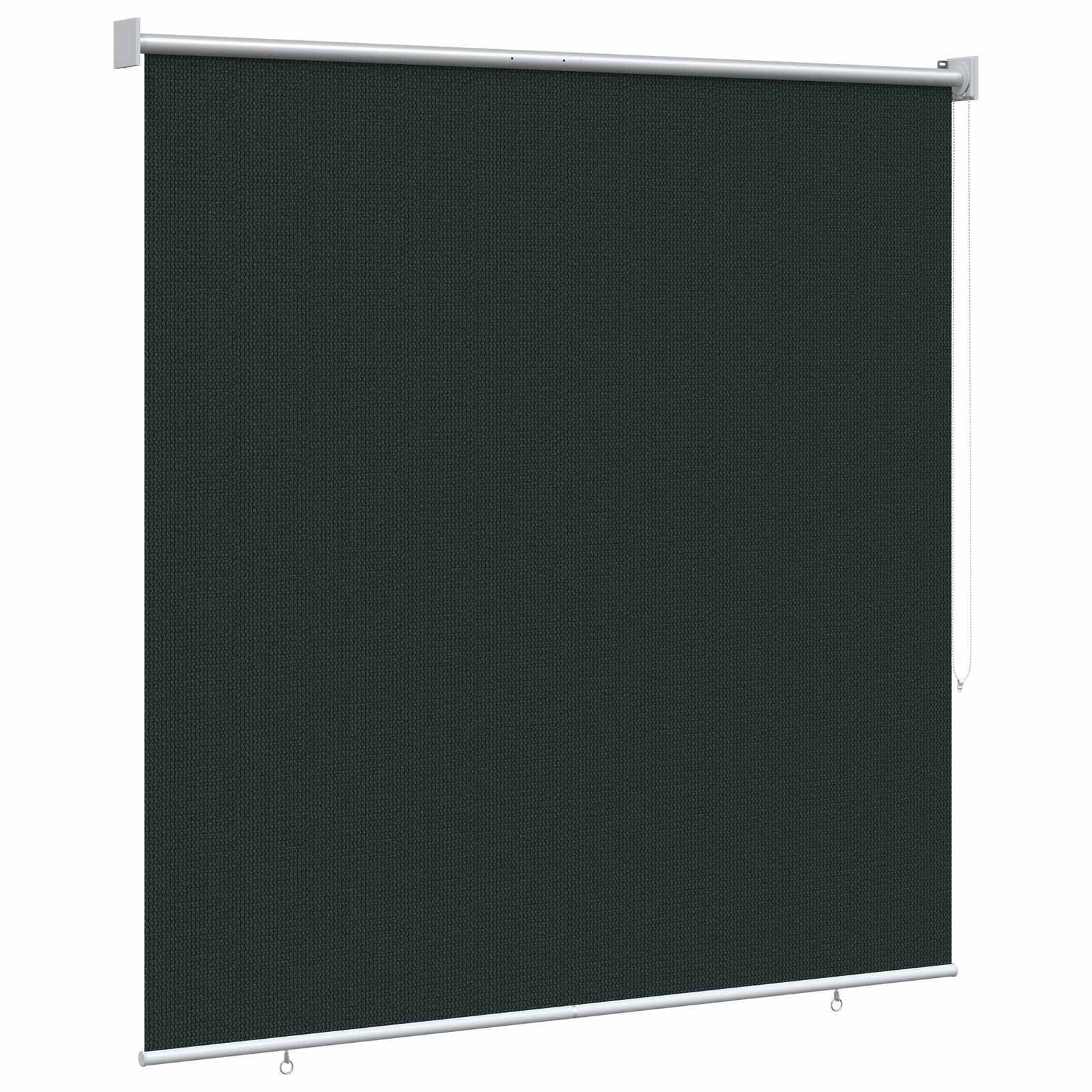 vidaXL Außenrollo 90% UV-Block Dunkelgrün 160 x 140 cm HDPE