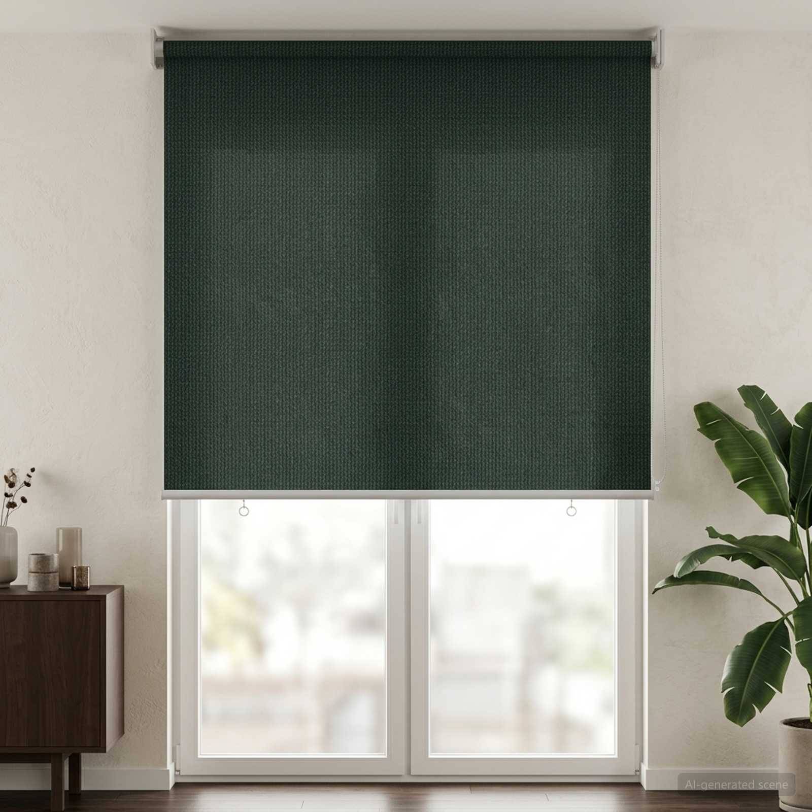 vidaXL Außenrollo 90% UV-Block Dunkelgrün 80 x 230 cm HDPE