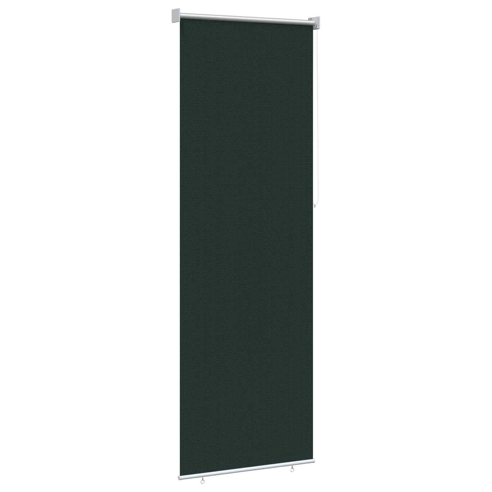 vidaXL Außenrollo 90% UV-Block Dunkelgrün 80 x 230 cm HDPE