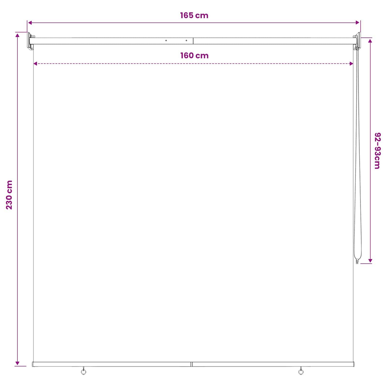 vidaXL Außenrollo 90% UV-Block Dunkelgrün 160 x 230 cm HDPE