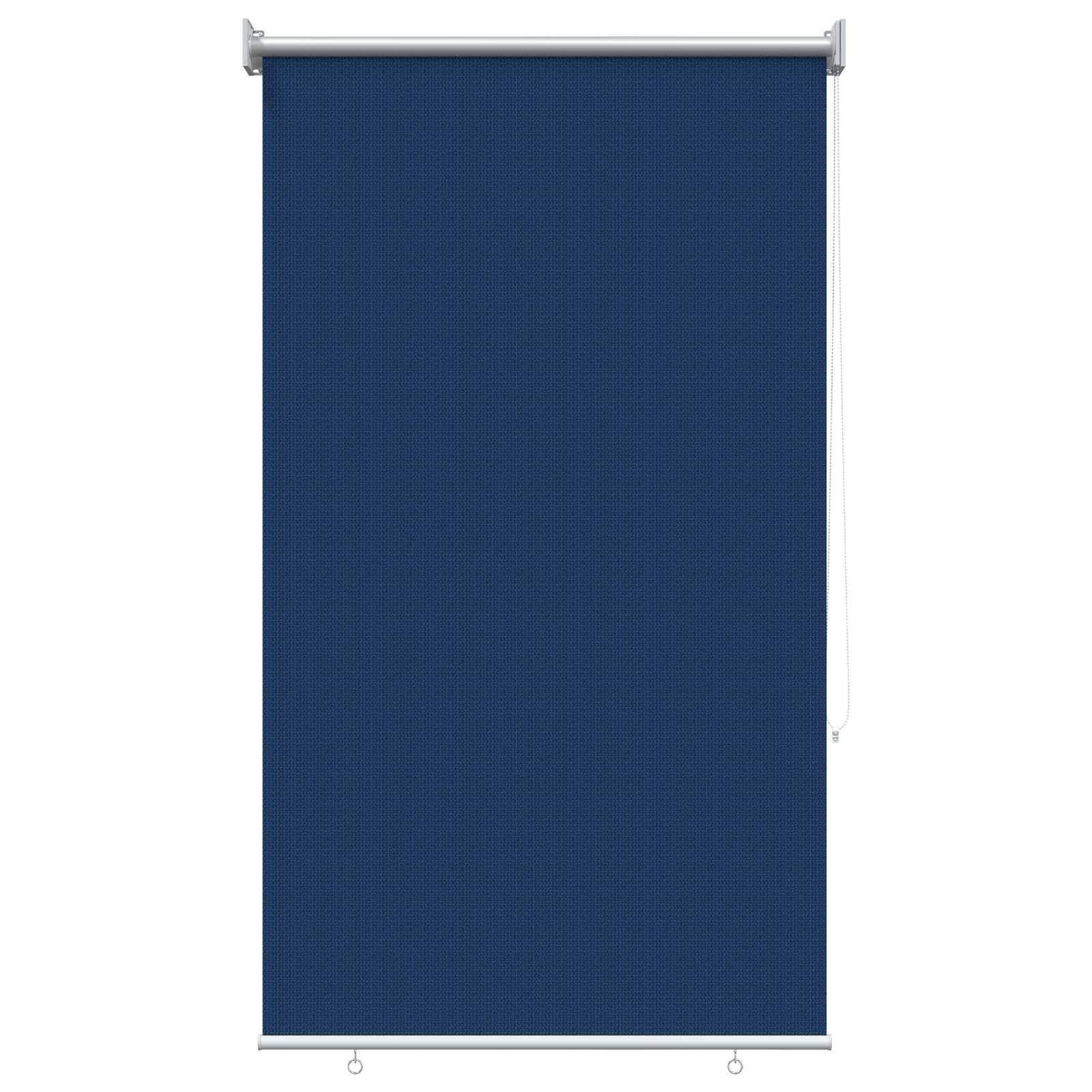 vidaXL Außenrollo 90% UV-Block Blau 80 x 140 cm HDPE