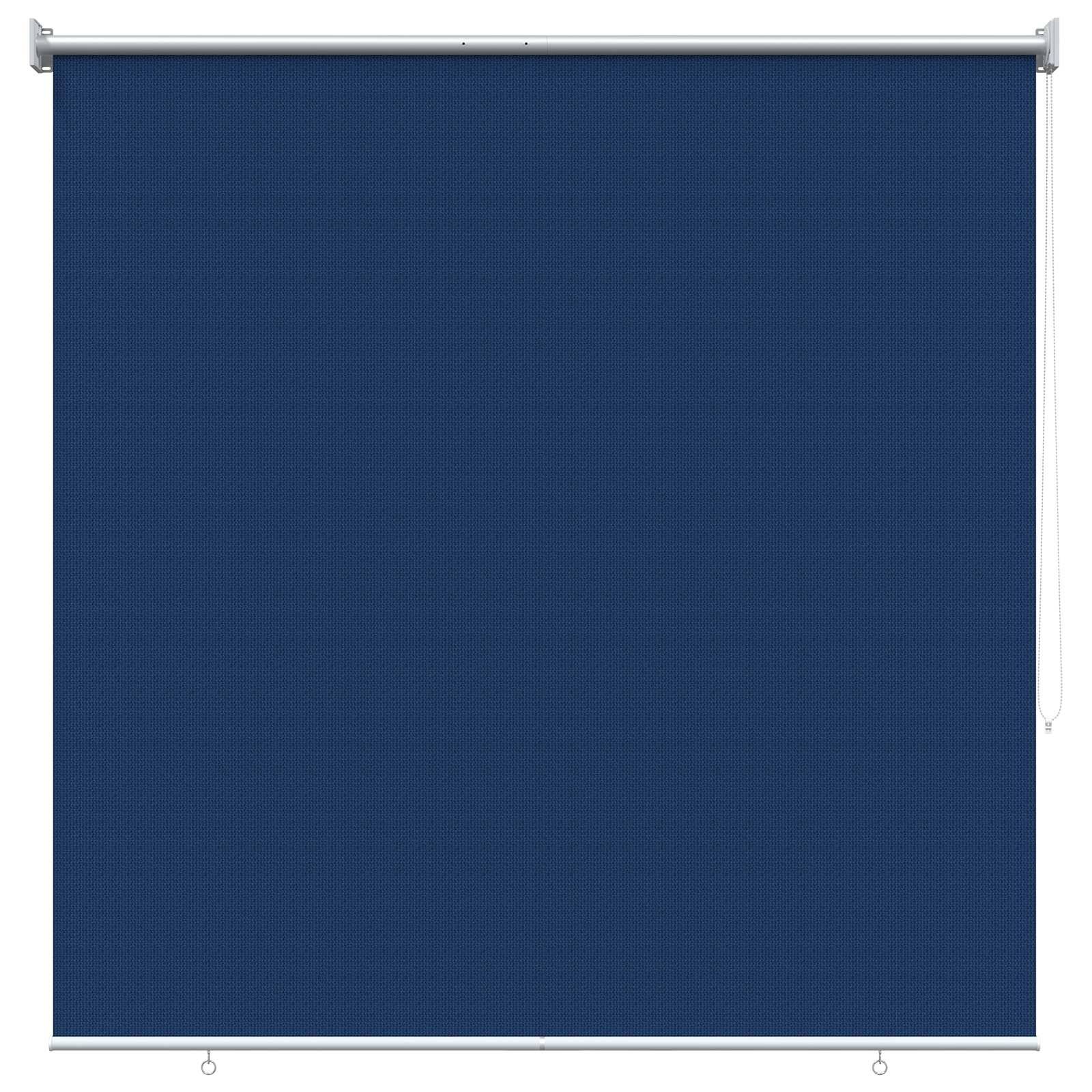 vidaXL Außenrollo 90% UV-Block Blau 140 x 140 cm HDPE