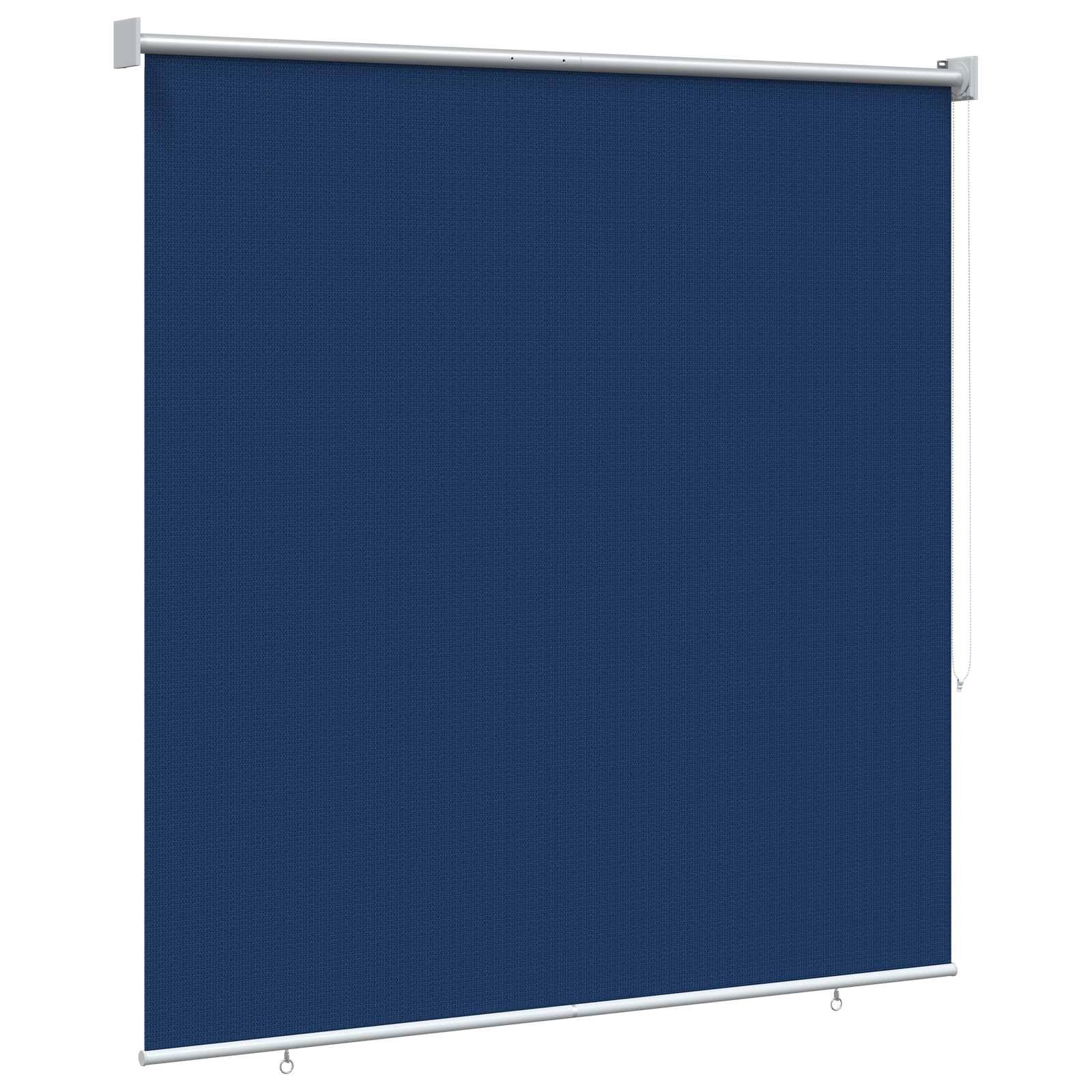 vidaXL Außenrollo 90% UV-Block Blau 140 x 140 cm HDPE
