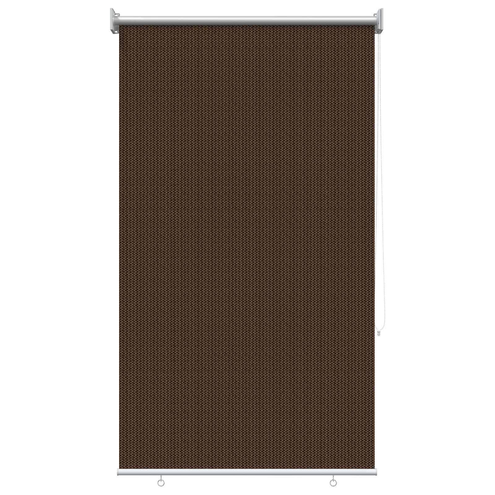 vidaXL Außenrollo 90% UV-Block Braun 60 x 140 cm HDPE