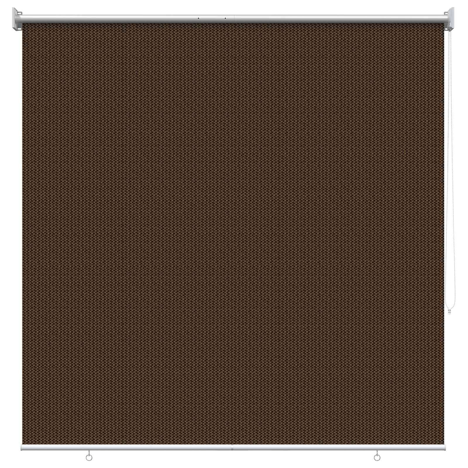 vidaXL Außenrollo 90% UV-Block Braun 140 x 140 cm HDPE