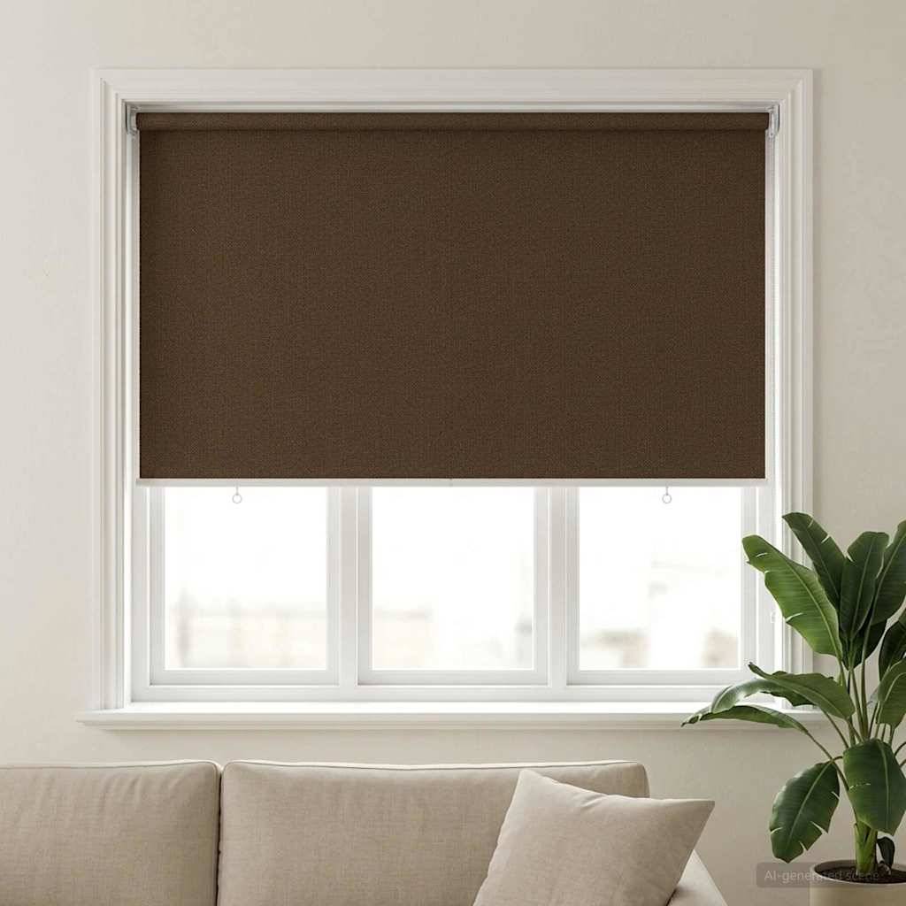 vidaXL Außenrollo 90% UV-Block Braun 140 x 140 cm HDPE