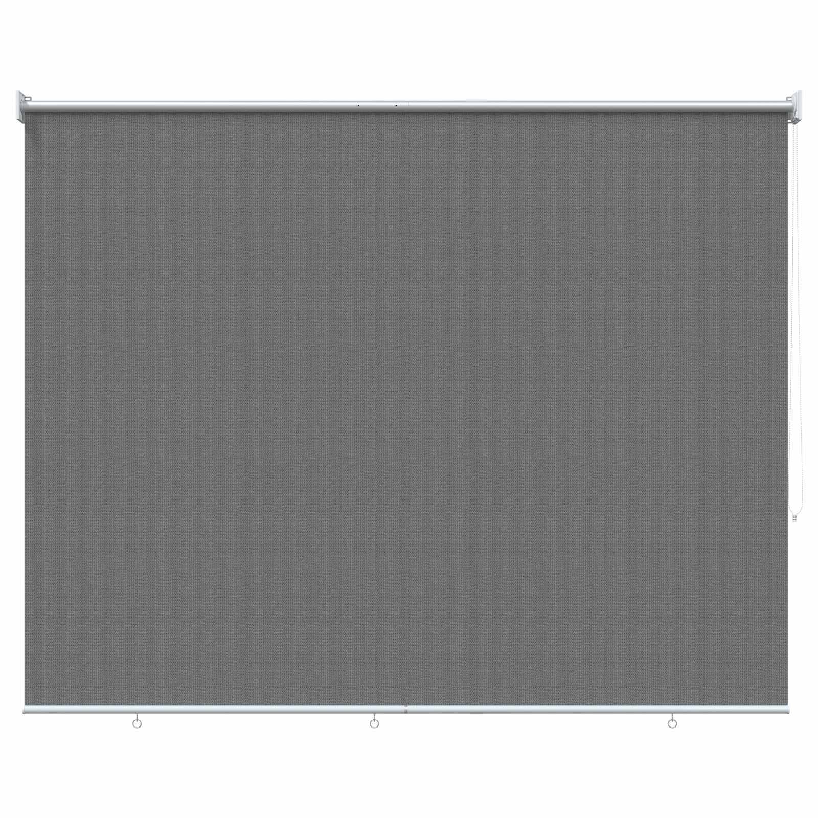 vidaXL Außenrollo 90% UV-Block Hellgrau 200 x 230 cm HDPE