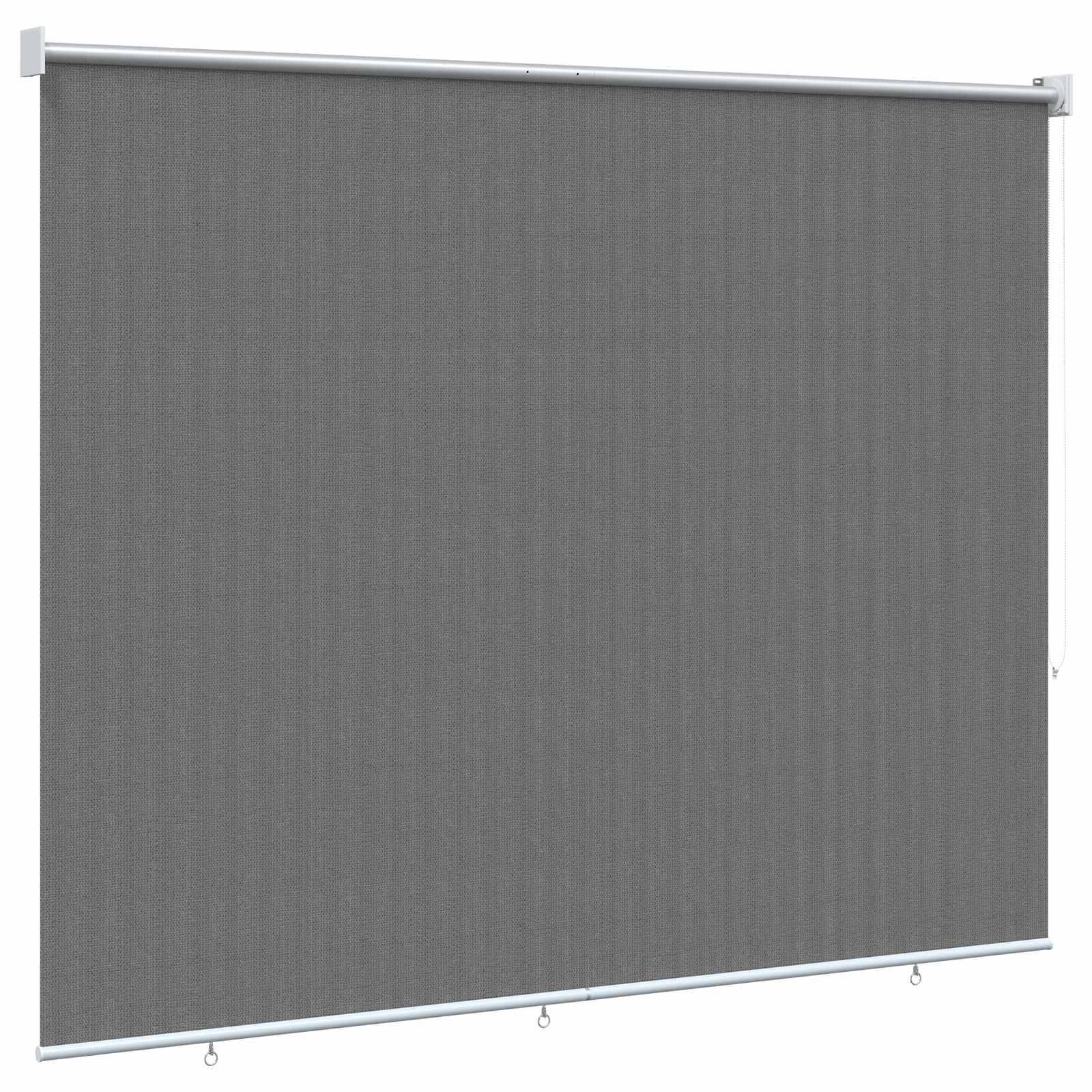 vidaXL Außenrollo 90% UV-Block Hellgrau 200 x 230 cm HDPE