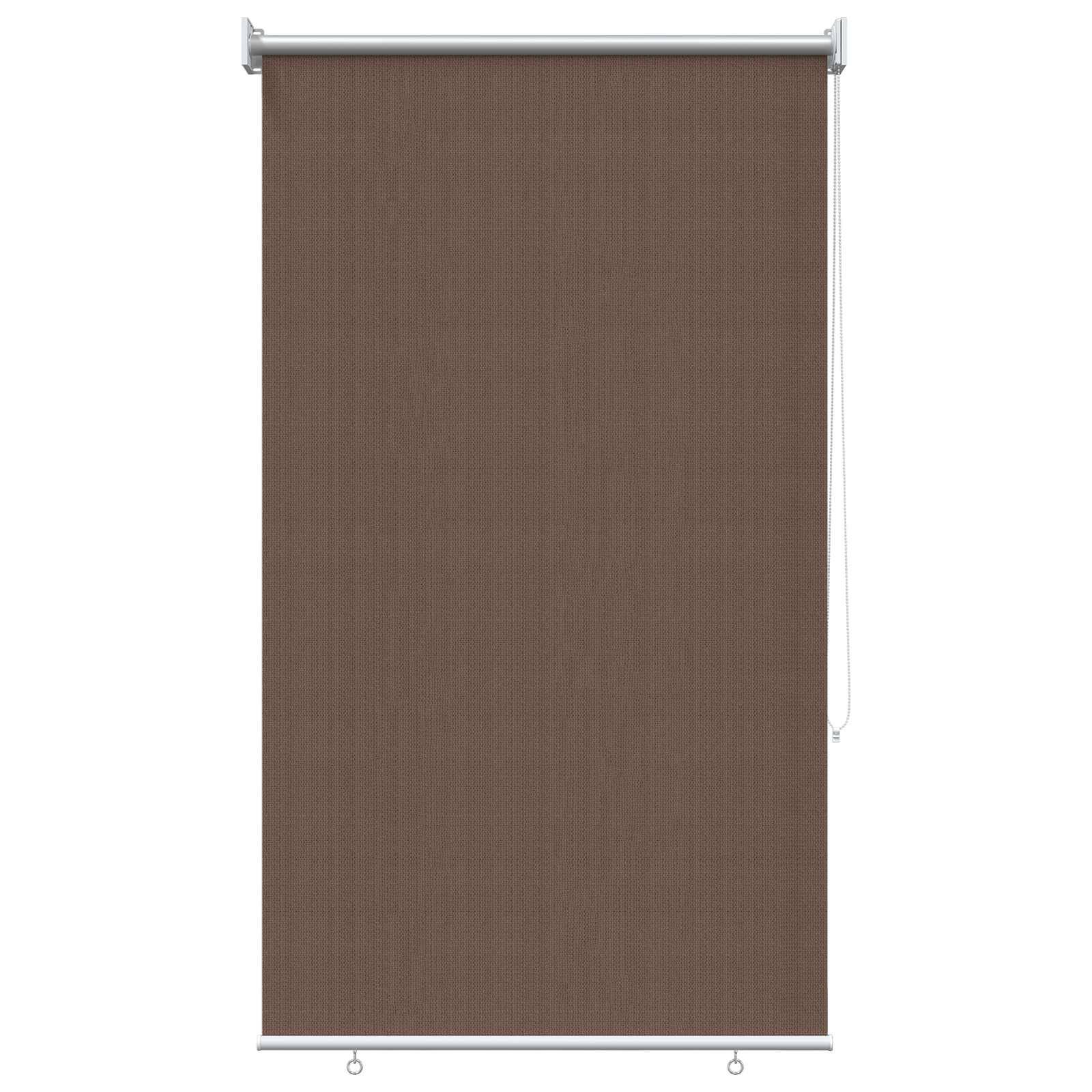 vidaXL Außenrollo 90% UV-Block Taupe 60 x 140 cm HDPE