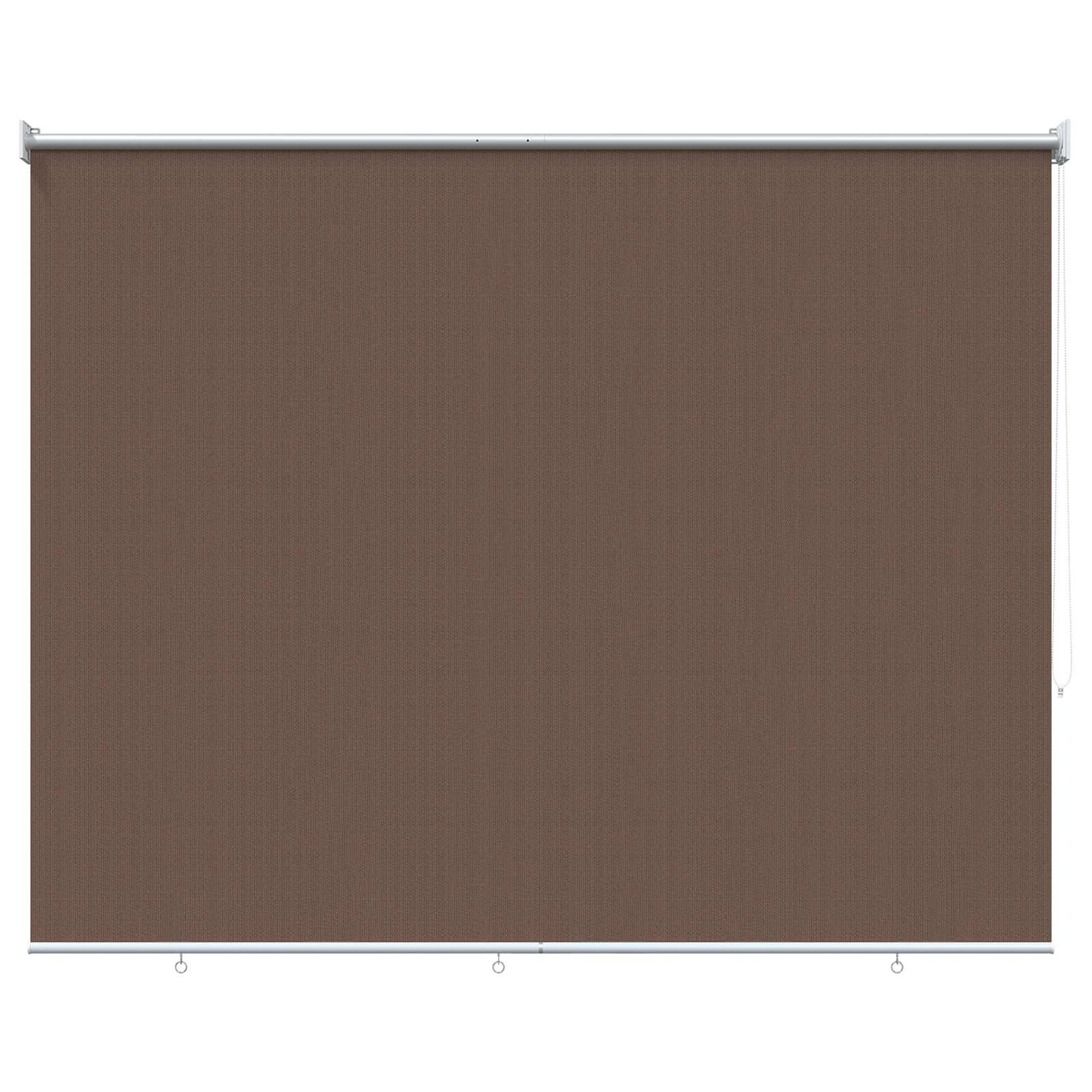 vidaXL Außenrollo 90% UV-Block Taupe 180 x 140 cm HDPE