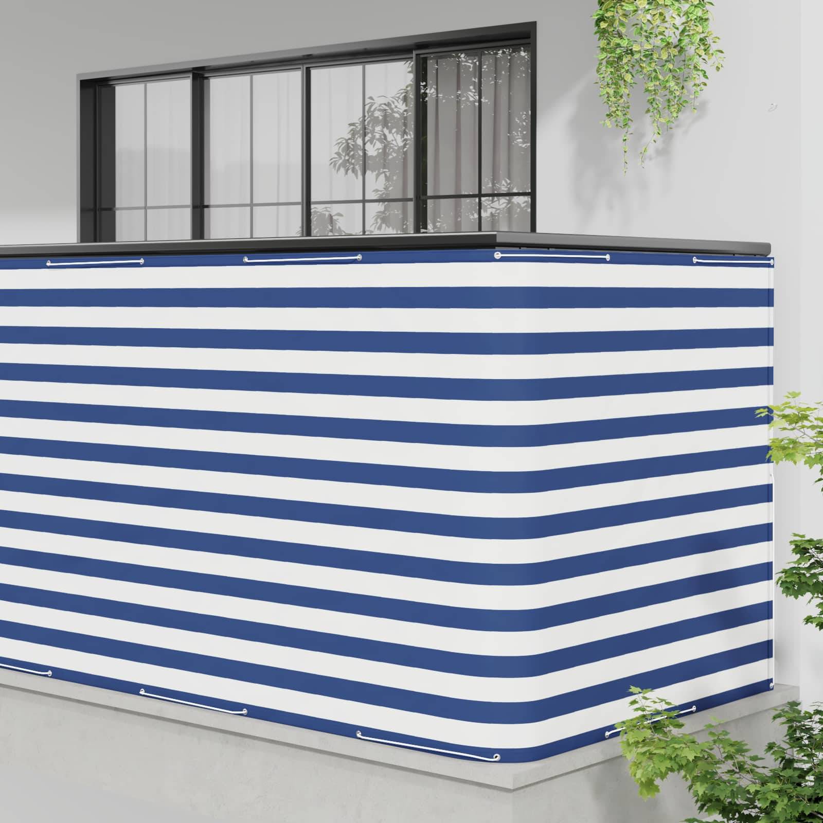 vidaXL Balkon Sichtschutz 150 x 800 cm Stoff mit PU-Beschichtung