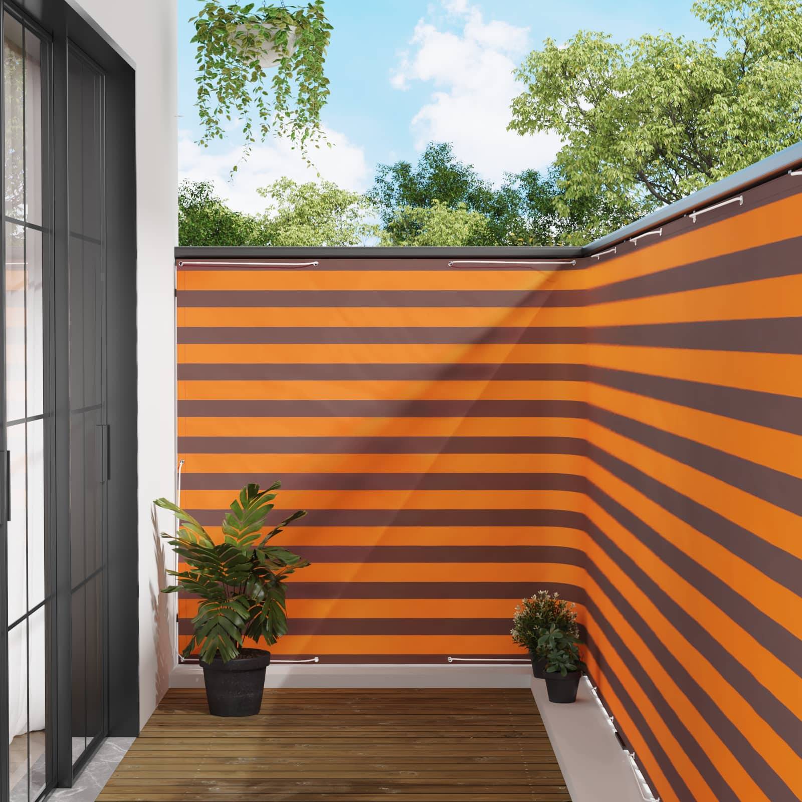 vidaXL Balkon Sichtschutz 150 x 800 cm Stoff mit PU-Beschichtung